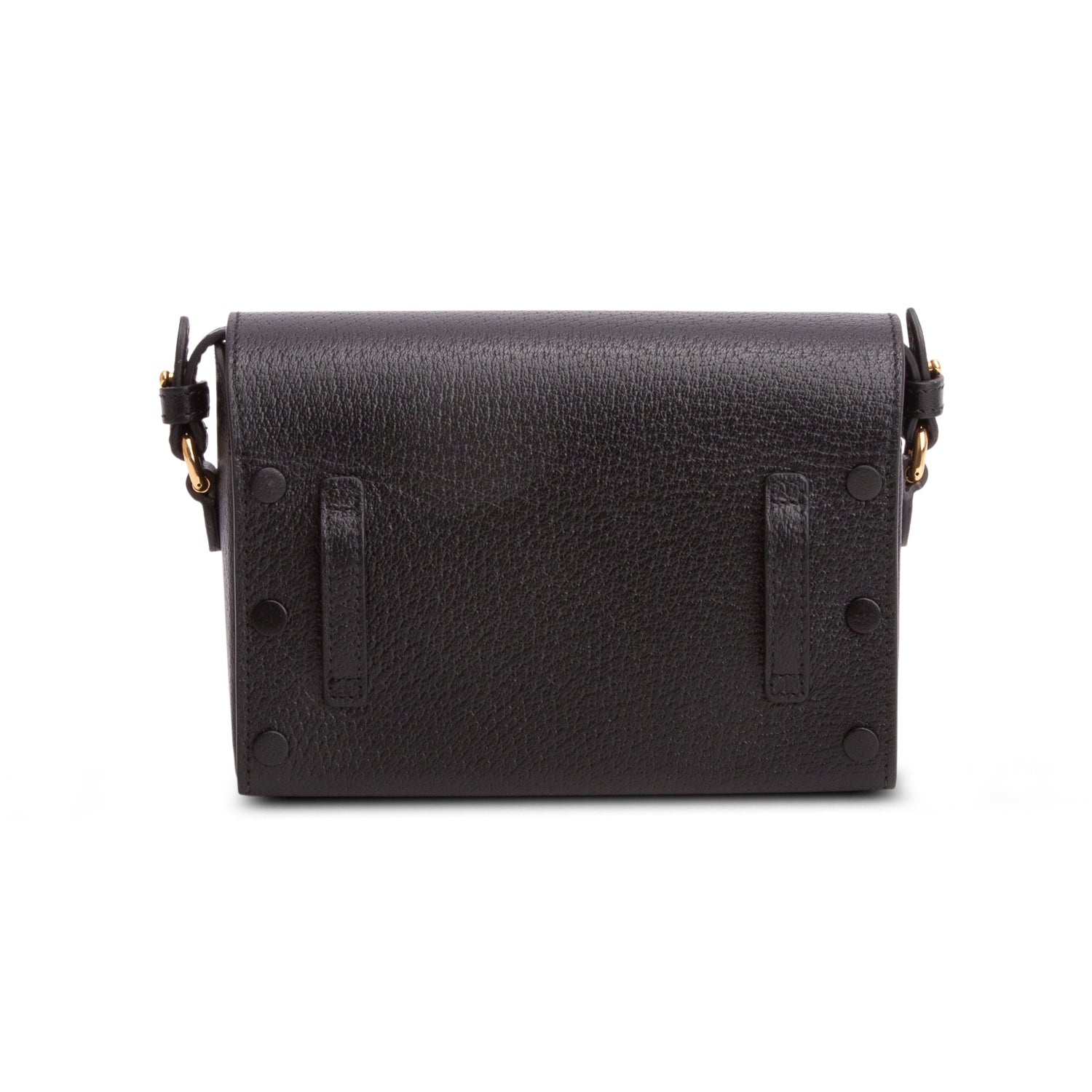 Gucci Black Leather Horsebit 1955 Small Shoulder Bag