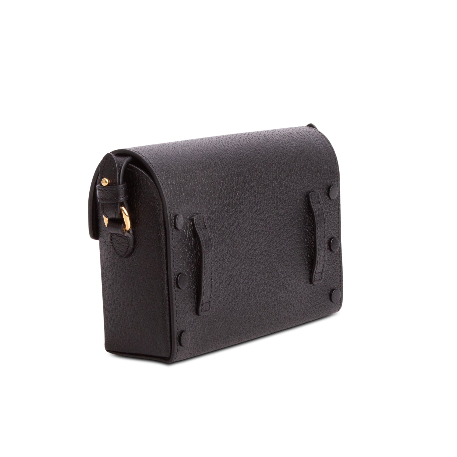 Gucci Black Leather Horsebit 1955 Small Shoulder Bag