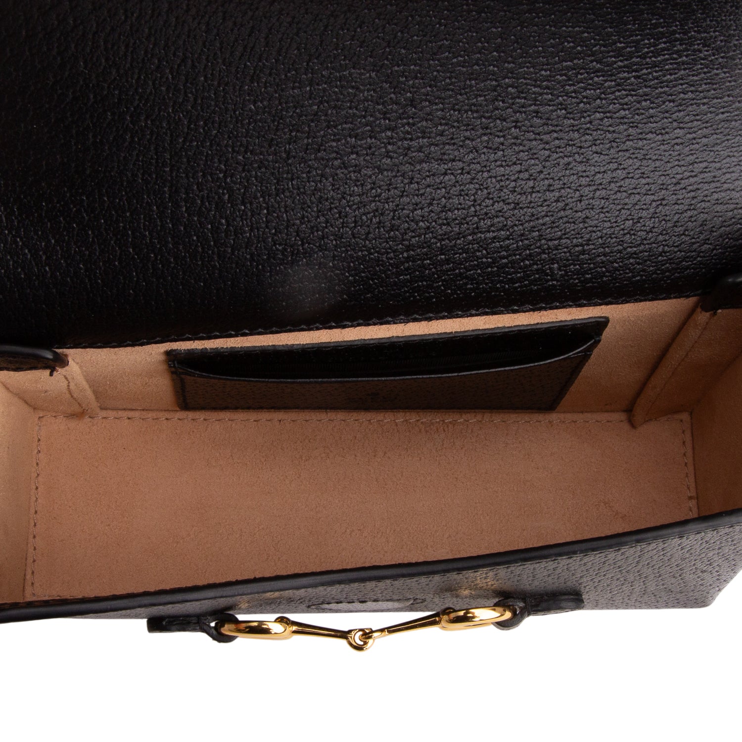 Gucci Black Leather Horsebit 1955 Small Shoulder Bag