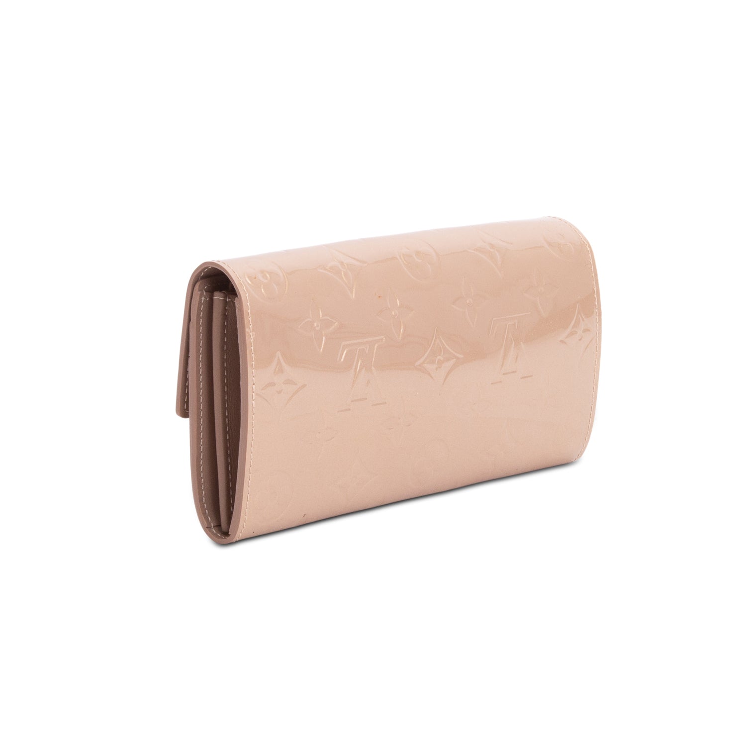 Louis Vuitton Beige Monogram Vernis Sarah Wallet