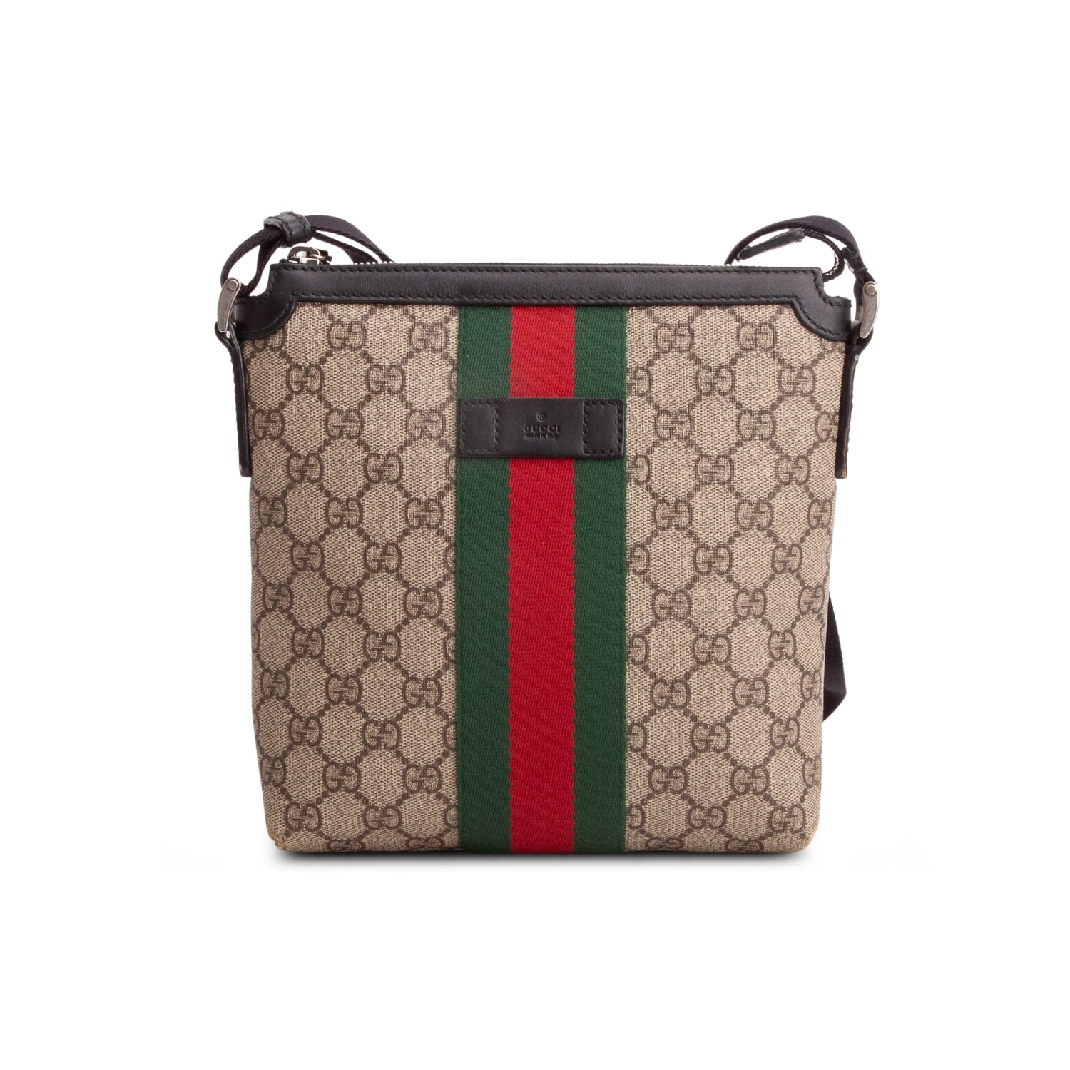 Gucci GG Supreme Monogram Web Small Messenger Bag