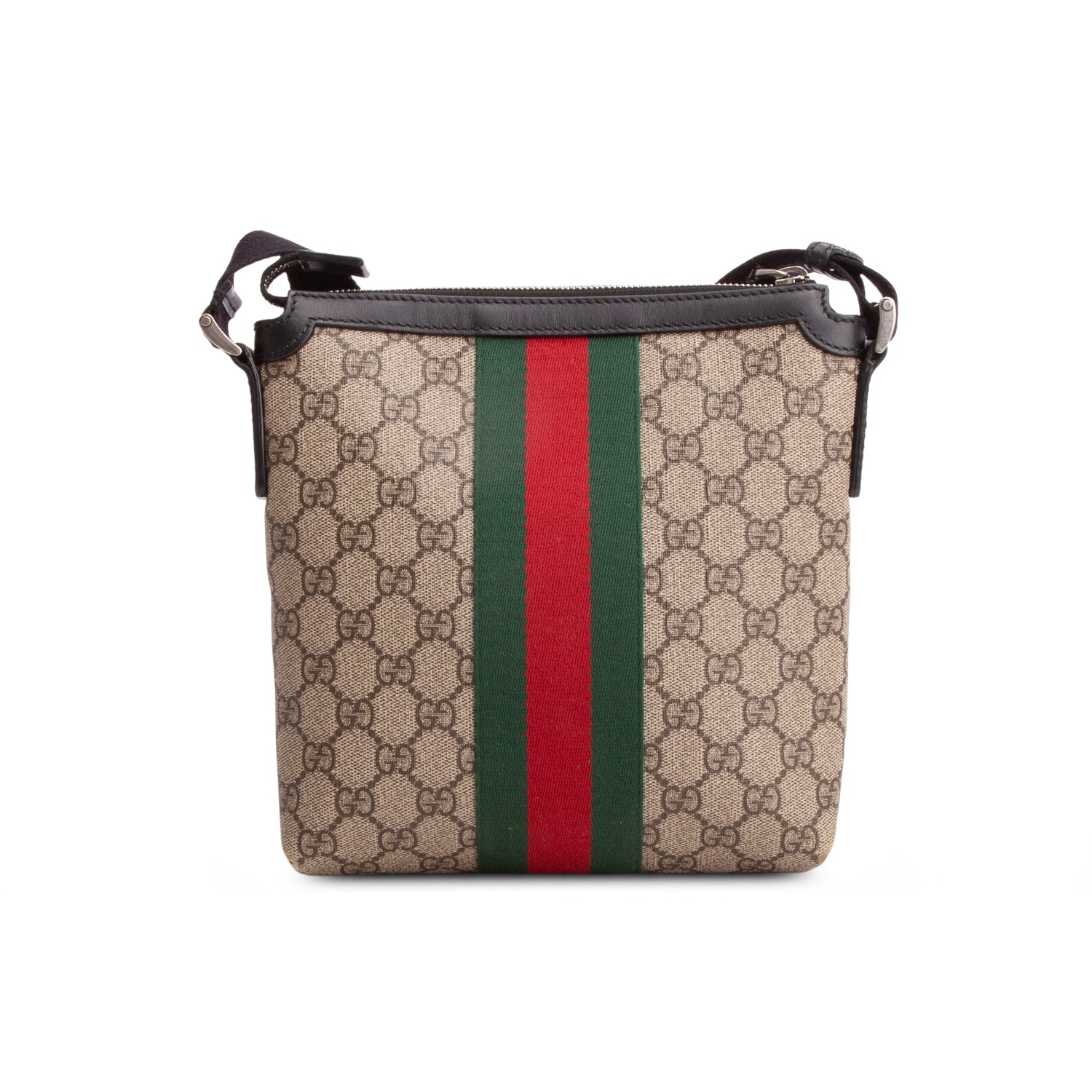 Gucci GG Supreme Monogram Web Small Messenger Bag