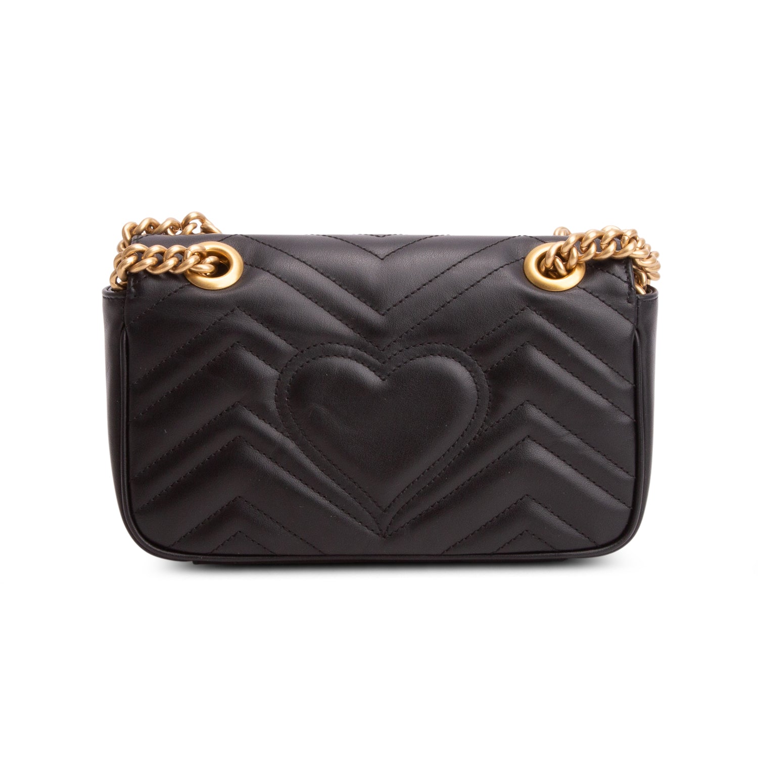 Gucci 2022 Black GG Marmont Matelasse Small Shoulder Bag w/ Box & Receipt