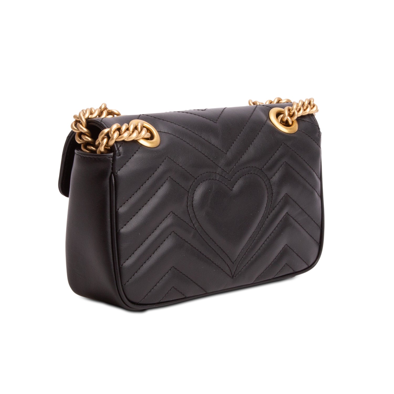Gucci 2022 Black GG Marmont Matelasse Small Shoulder Bag w/ Box & Receipt