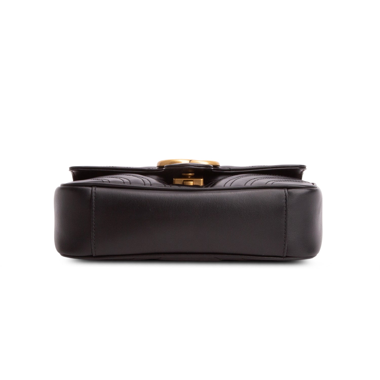 Gucci 2022 Black GG Marmont Matelasse Small Shoulder Bag w/ Box & Receipt