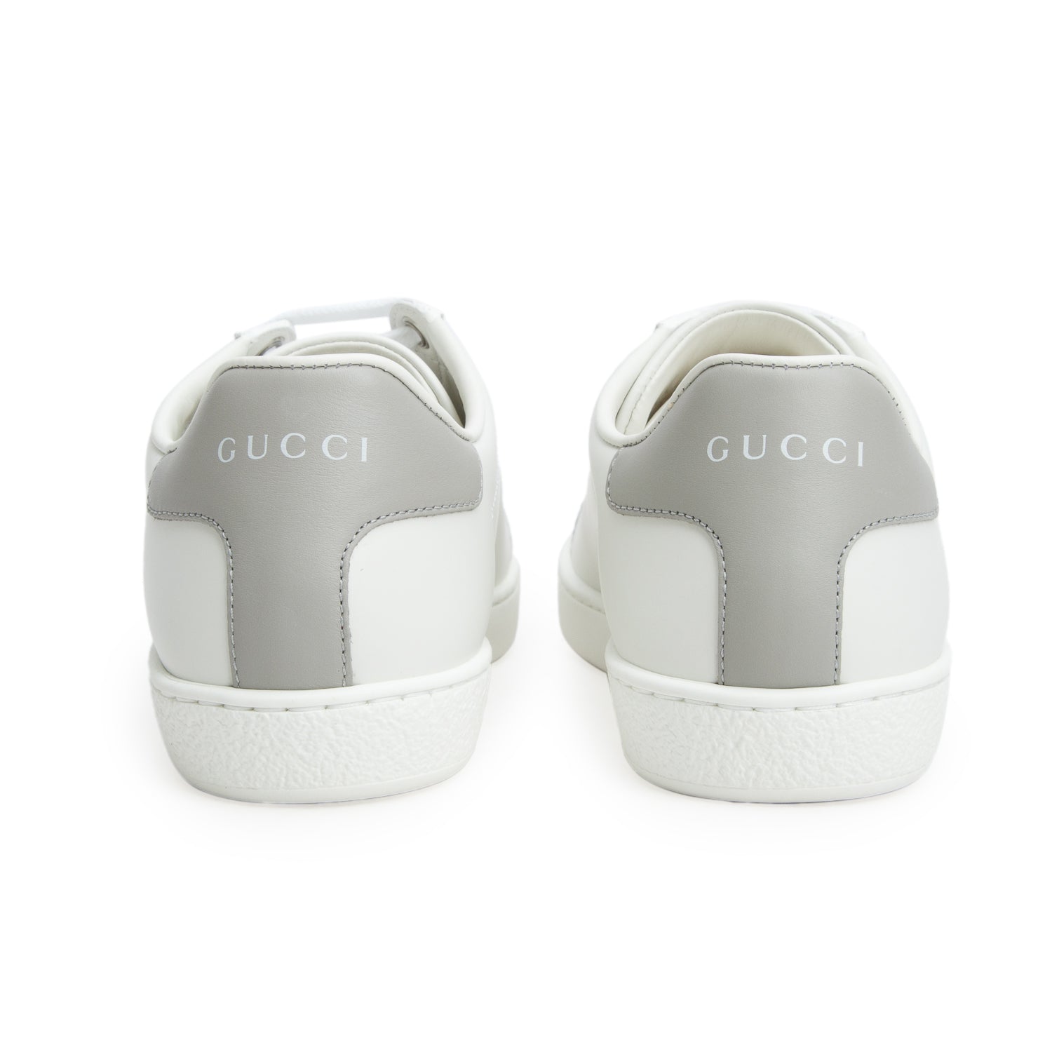 Gucci White Leather Perforated Interlocking G Ace Sneakers, Women's Size 37 w/ Box