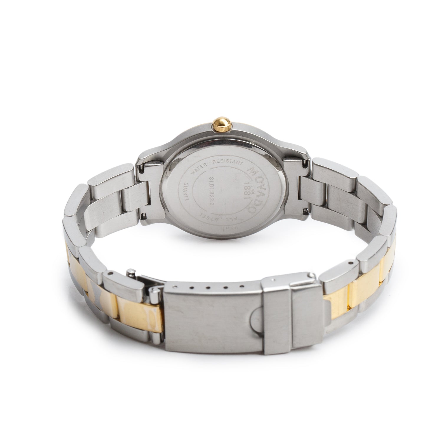 Movado Gold-Plated & Stainless Steel Junior 28 MM Quartz Watch