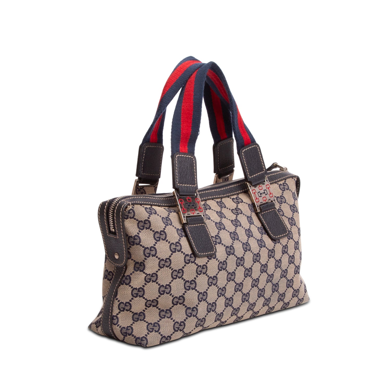 Gucci GG Canvas Web Pop Tote Bag