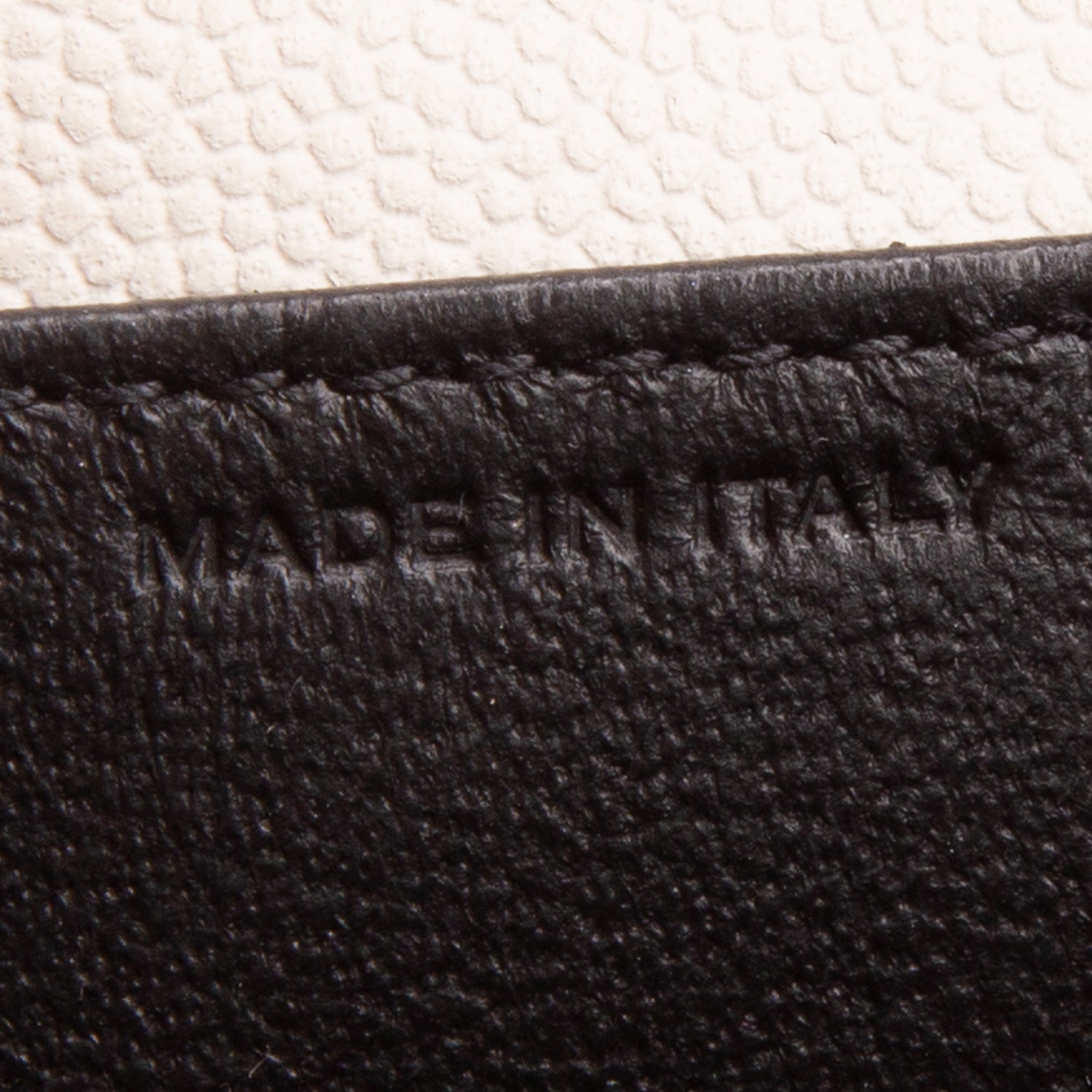 Saint Laurent 2022 White Grain De Poudre Monogram Uptown Chain Wallet