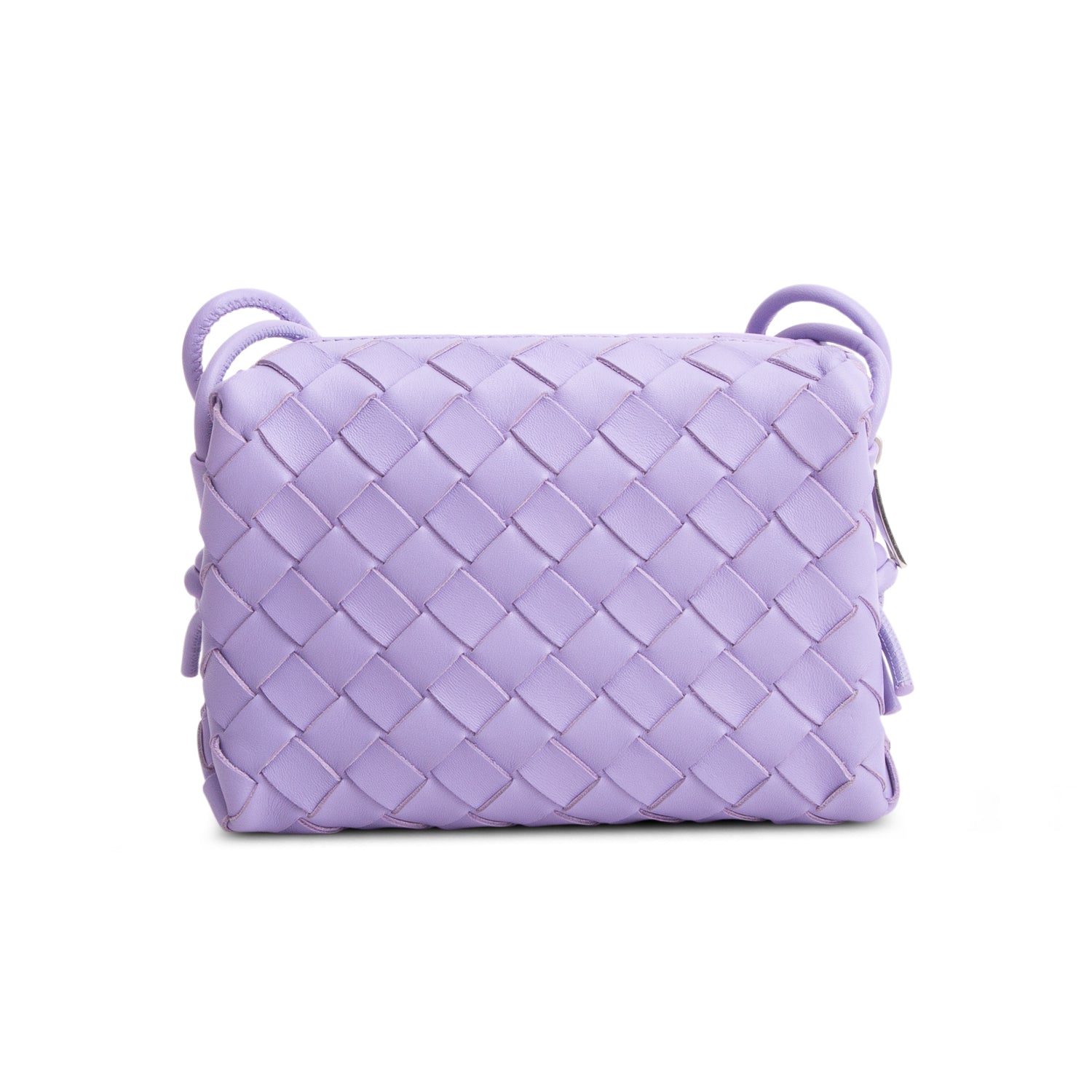 Bottega Veneta Purple Nappa Intrecciato Mini Loop Camera Bag