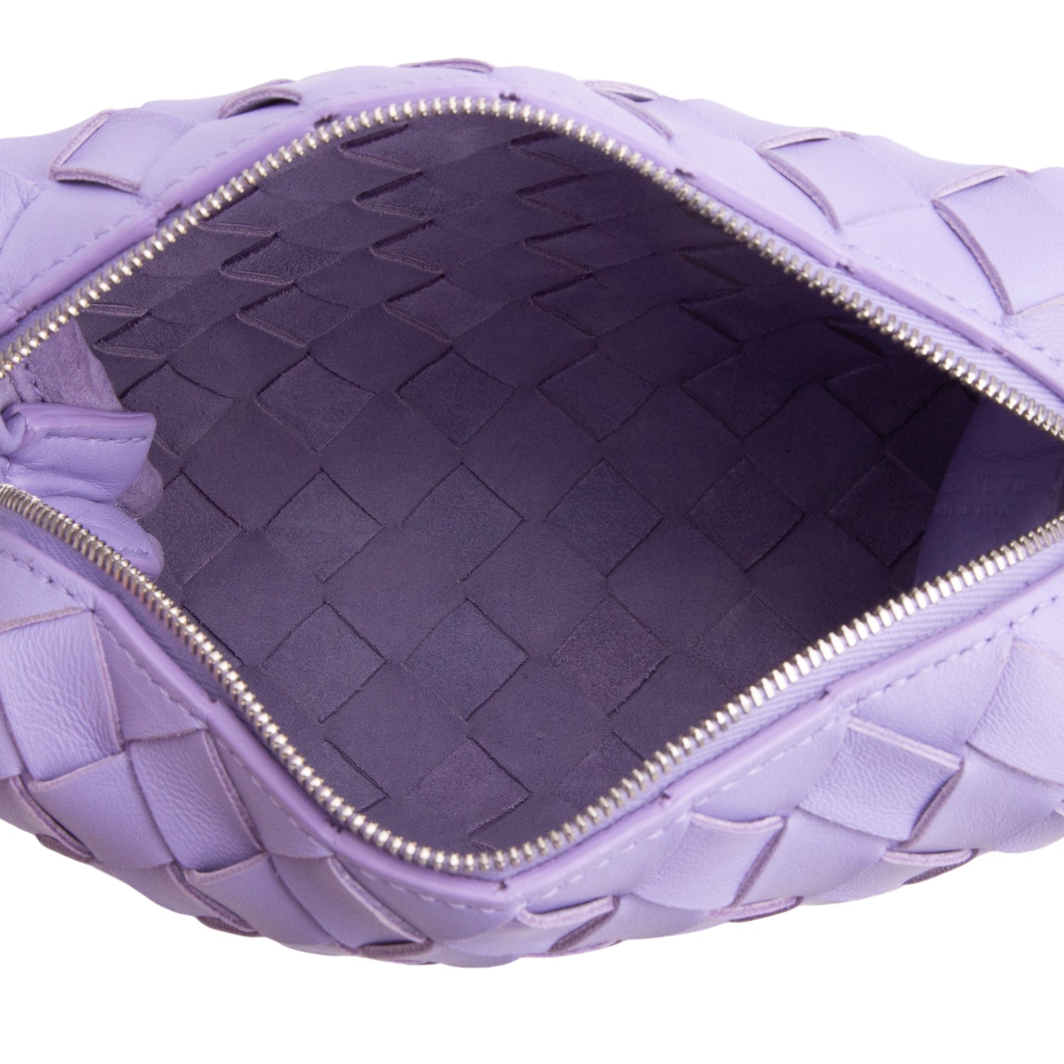Bottega Veneta Purple Nappa Intrecciato Mini Loop Camera Bag