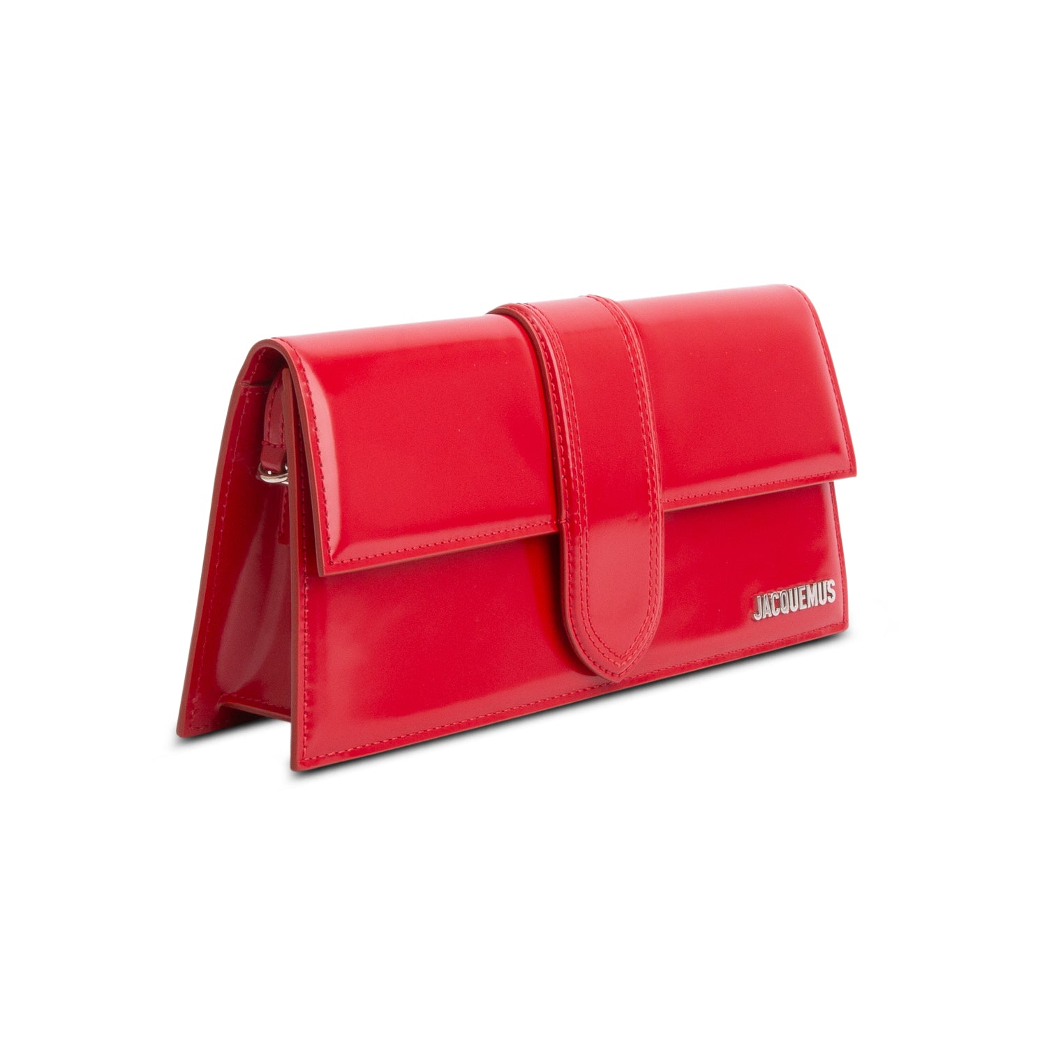 Jacquemus Red Patent Leather Le Bambino Long Bag
