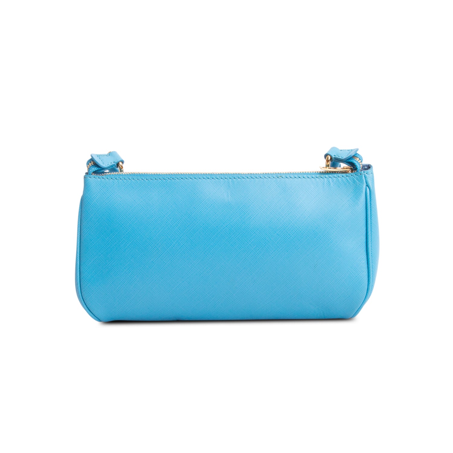 Ferragamo Blue Calfskin Icona Lisetta Shoulder Bag