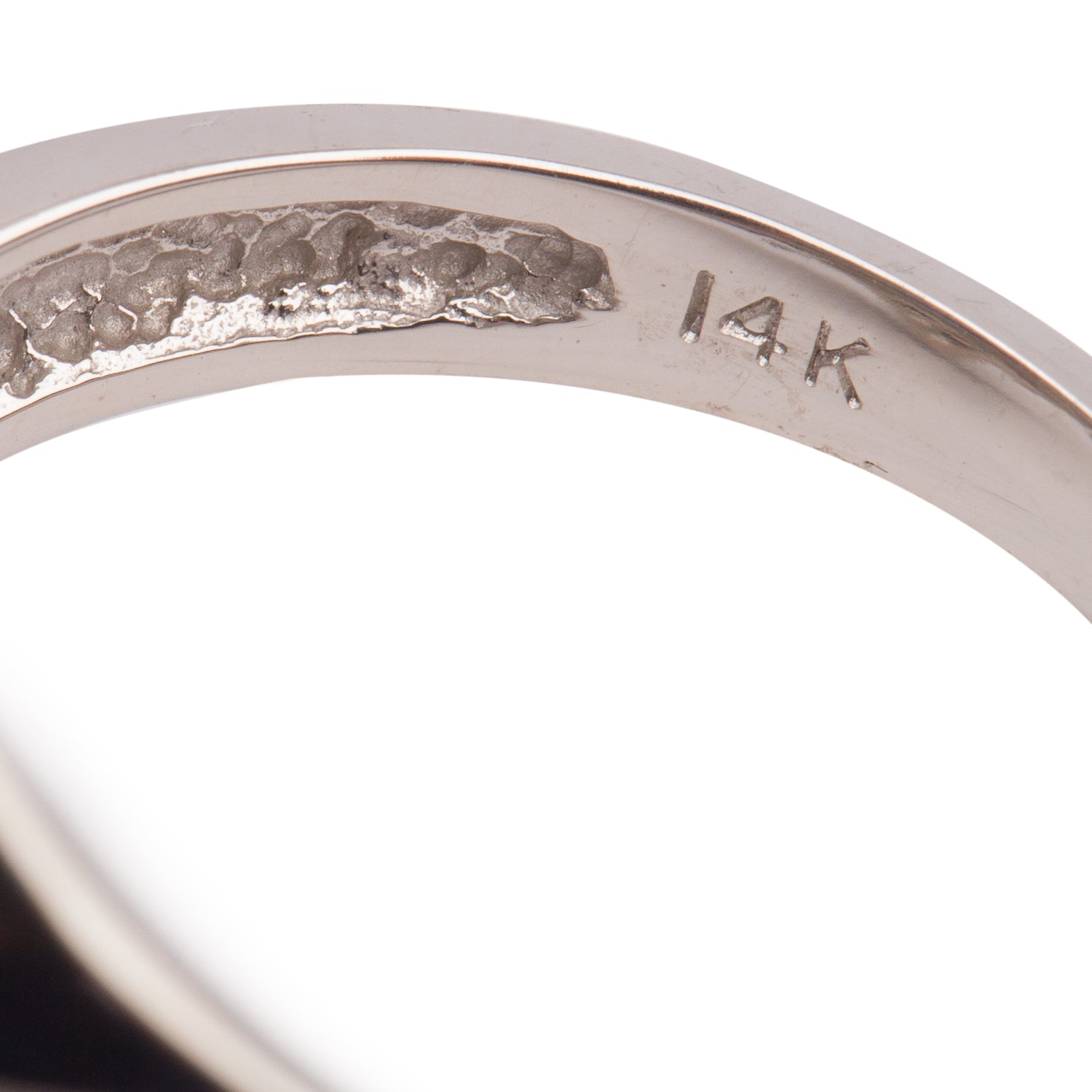 14k White Gold Blue Sapphire & Diamond Cocktail Ring, Size 7