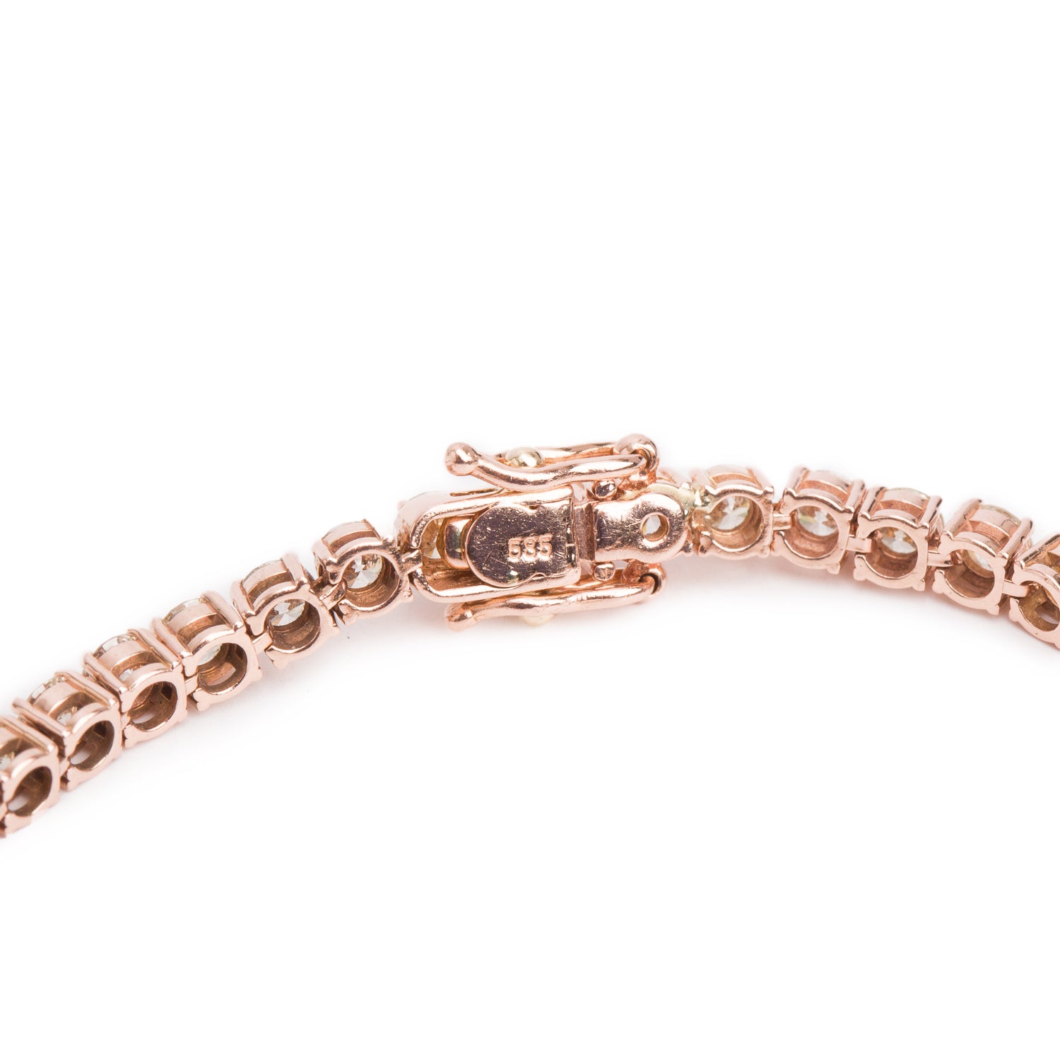 14k Rose Gold 6.00 tcw. Diamond Tennis Bracelet