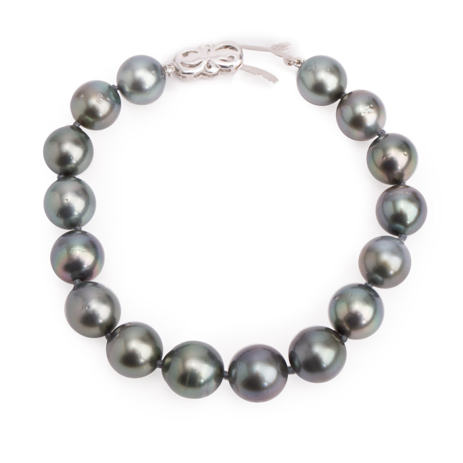 18k White Gold Clasp South-Sea Pearl Bracelet
