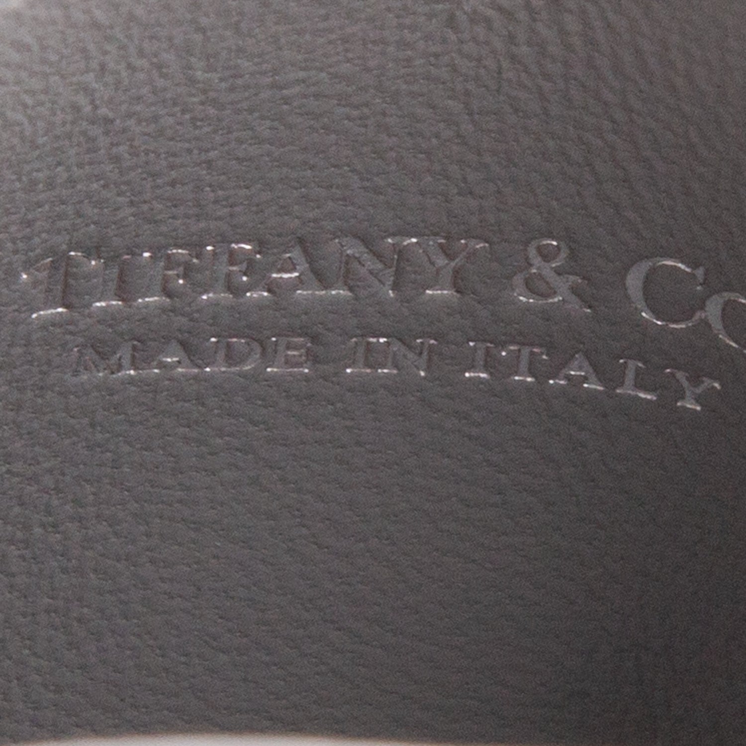 Tiffany & Co. Silver Leather Mini Charm Tote Bag