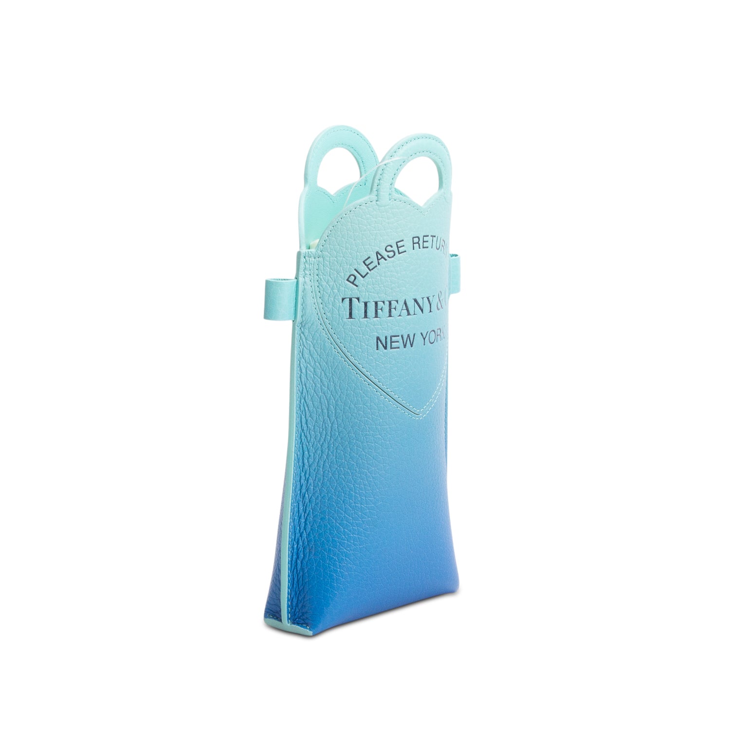 Tiffany & Co. Blue Ombre Leather Phone Holder