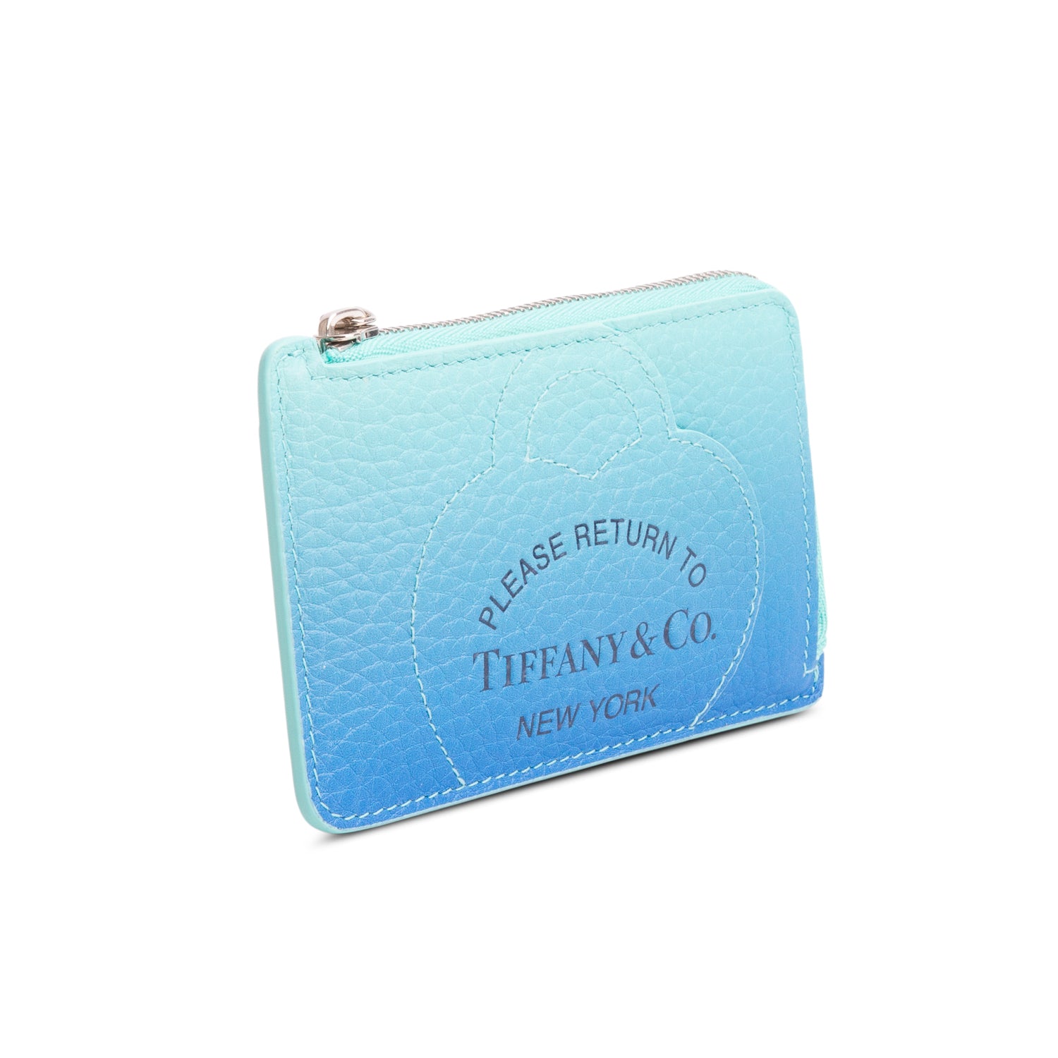 Tiffany & Co. Blue Ombre Leather Coin Purse