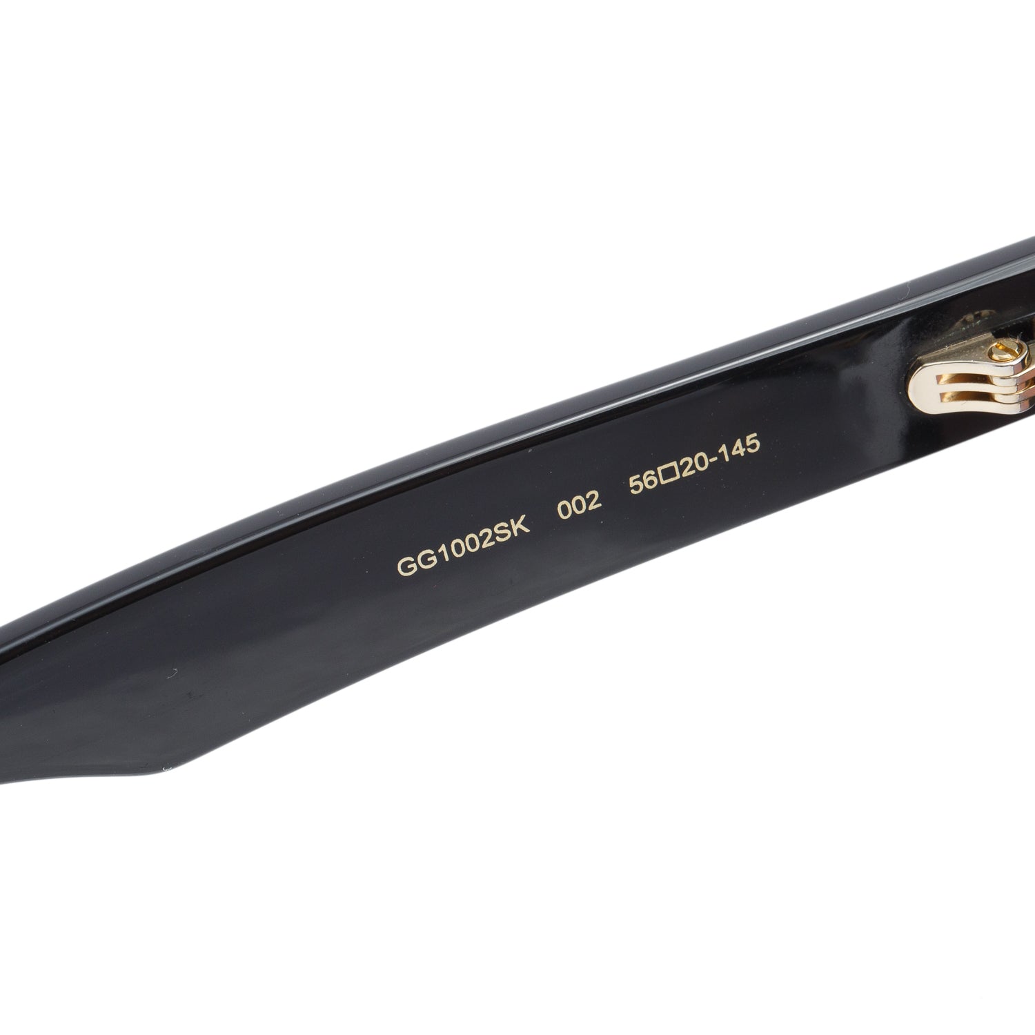Gucci GG1002SK Black Acetate GG Round Sunglasses w/ Case