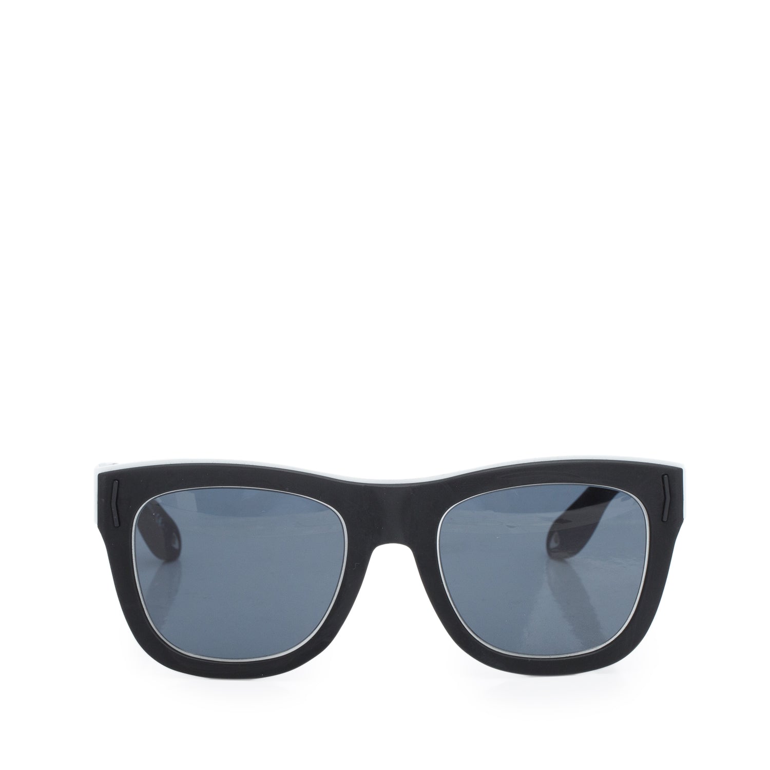 Givenchy GV7016/N/S Black White Logo Square Sunglasses w/ Box & Case