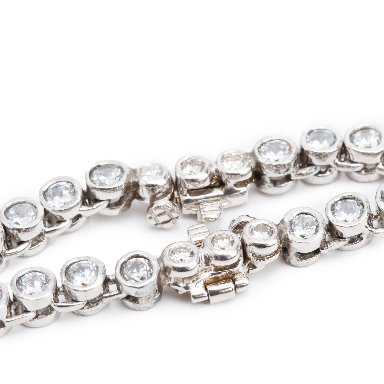 18k White Gold 13.44 tcw. Diamond Two-Row Necklace