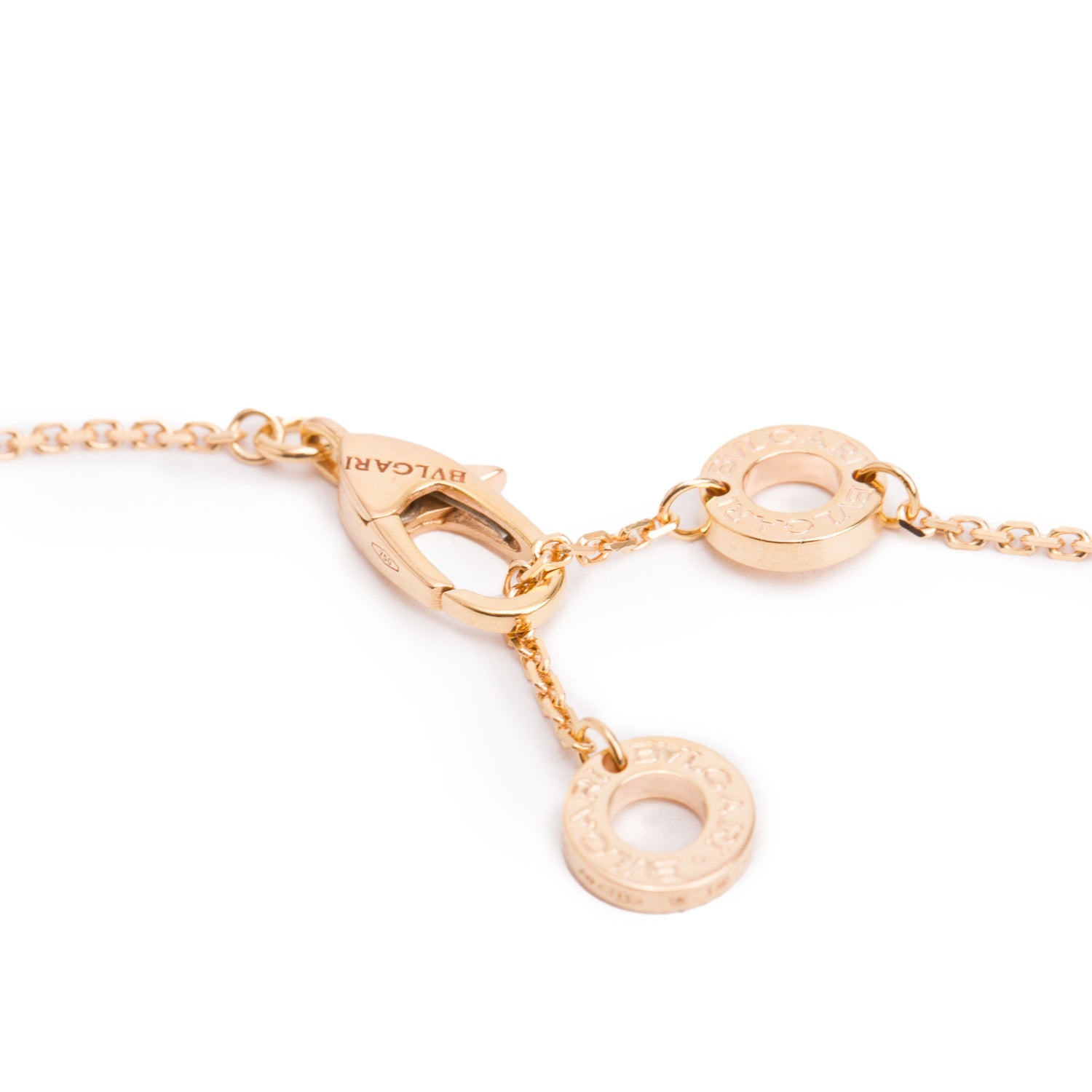 BVLGARI 2023 18k Rose Gold Carnelian & Diamond Diva's Dream Pendant Necklace w/ Box, Receipt & Certificate