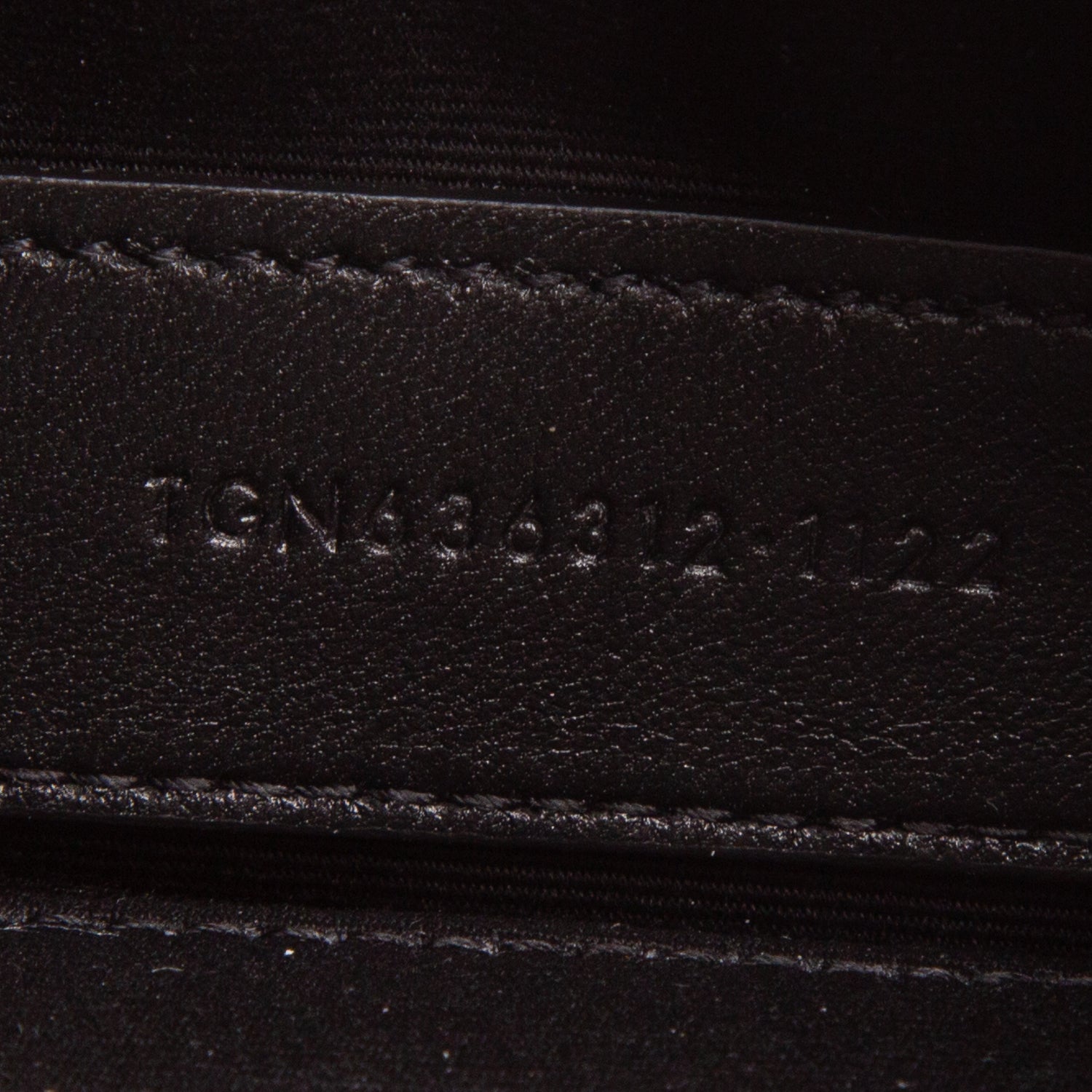 Saint Laurent 2022 Black Grain De Poudre Embossed Leather Cassandre Matelasse Zipped Pouch