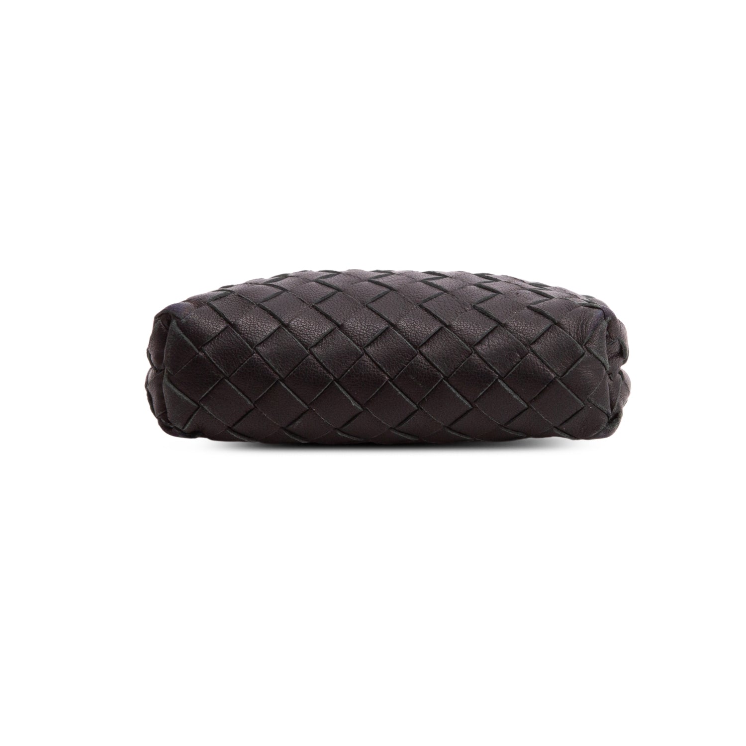 Bottega Veneta Black Nappa Intrecciato Zip Pouch