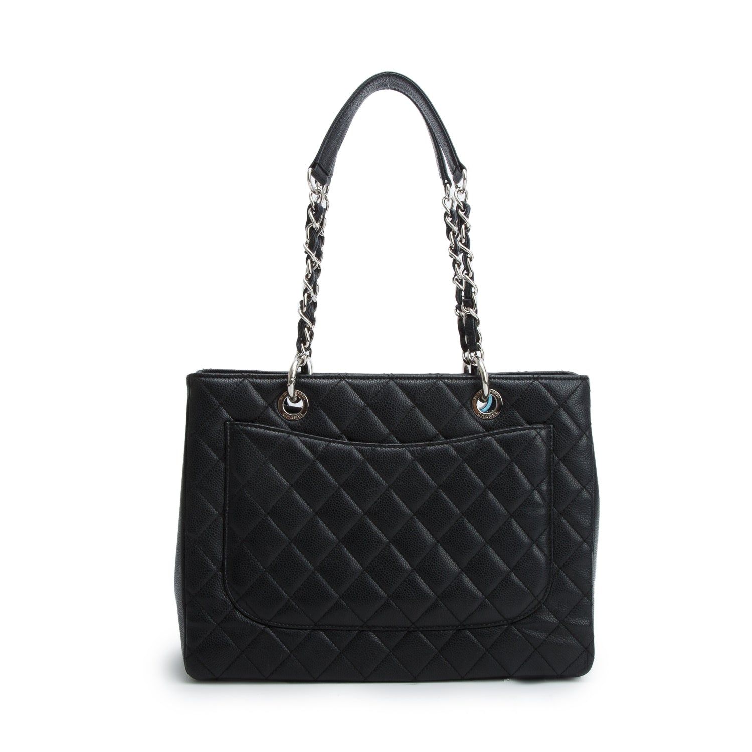Chanel Black Caviar Leather Grand Shopping Tote (GST) w/ Box & Authenticity Card