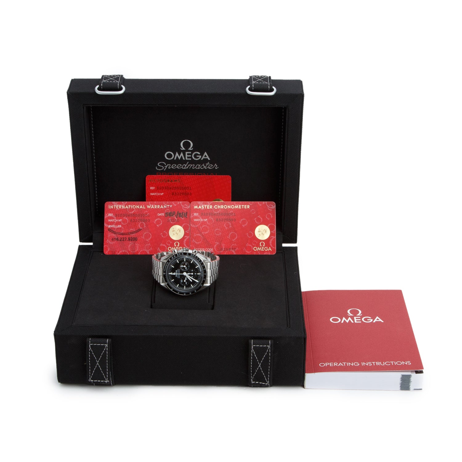 Omega 2021 Stainless Steel Speedmaster Moonwatch Professional 42 MM Manual Watch w/ Box & Papers