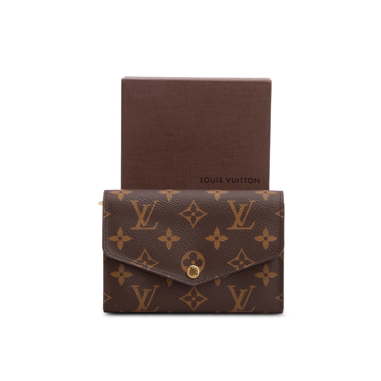 Louis Vuitton Monogram Sarah Compact Wallet w/ Box