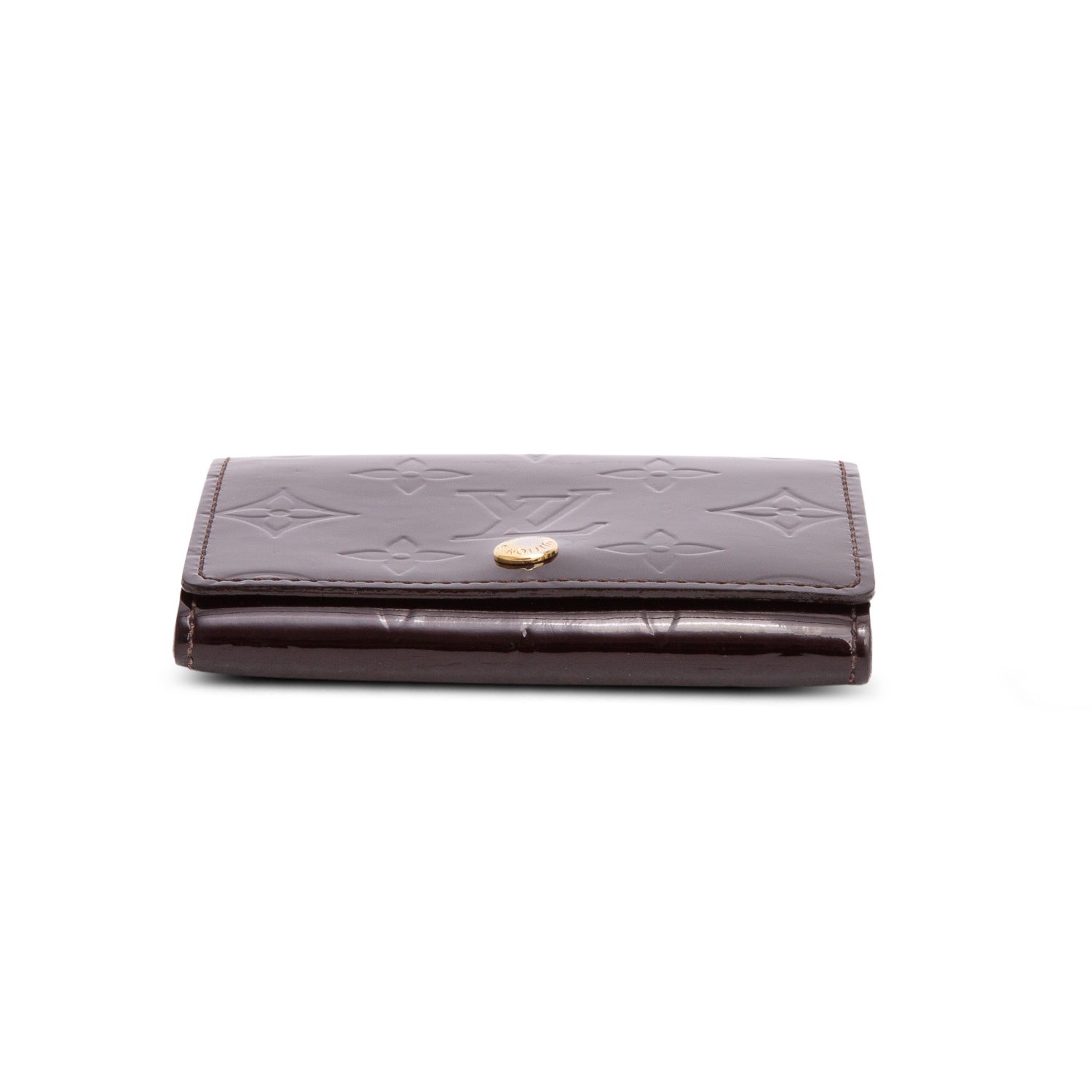Louis Vuitton Amarante Vernis Envelope Carte de Visite Card Holder w/ Box