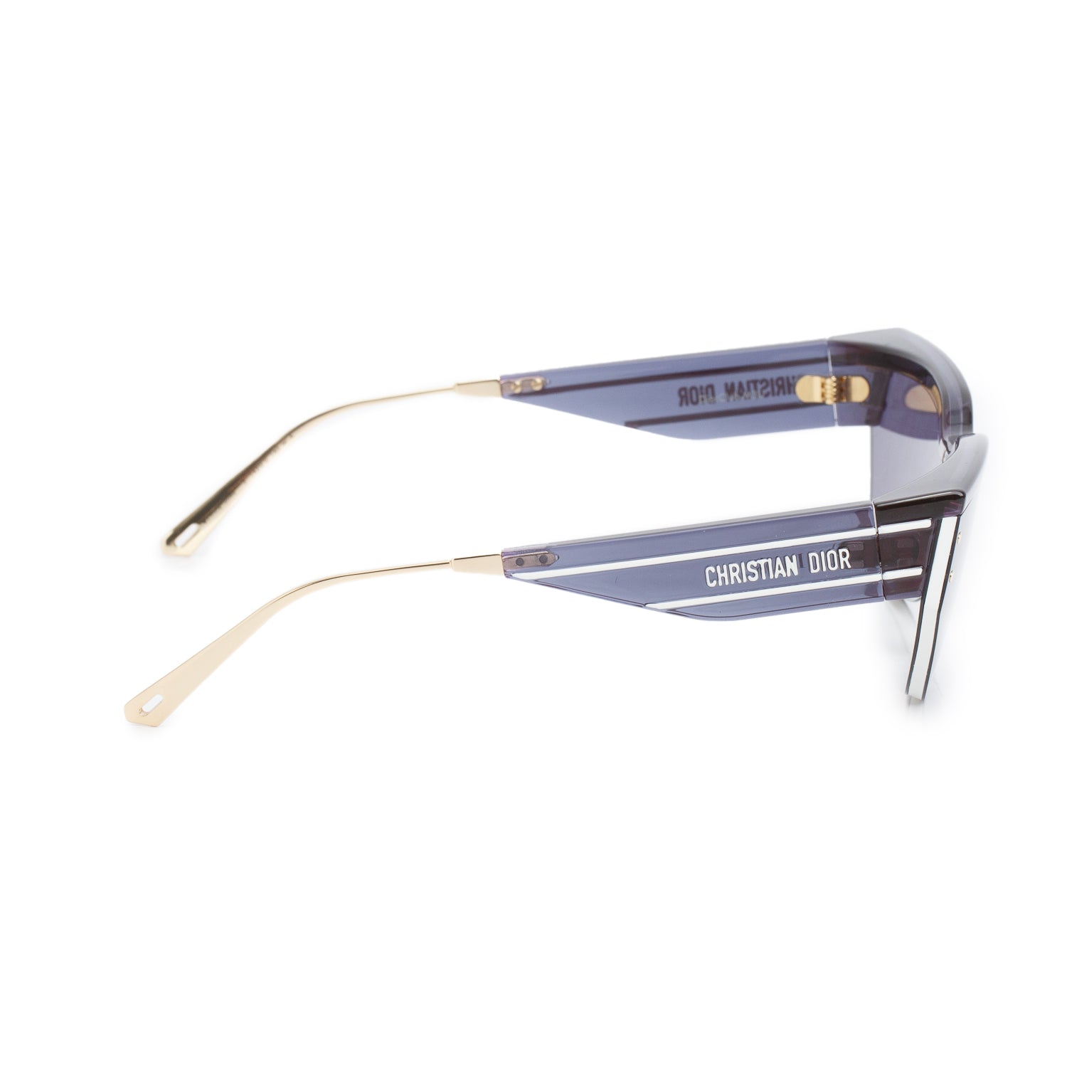 Christian Dior Black Oblique DiorClub M3U Cat-Eye Sunglasses w/ Case
