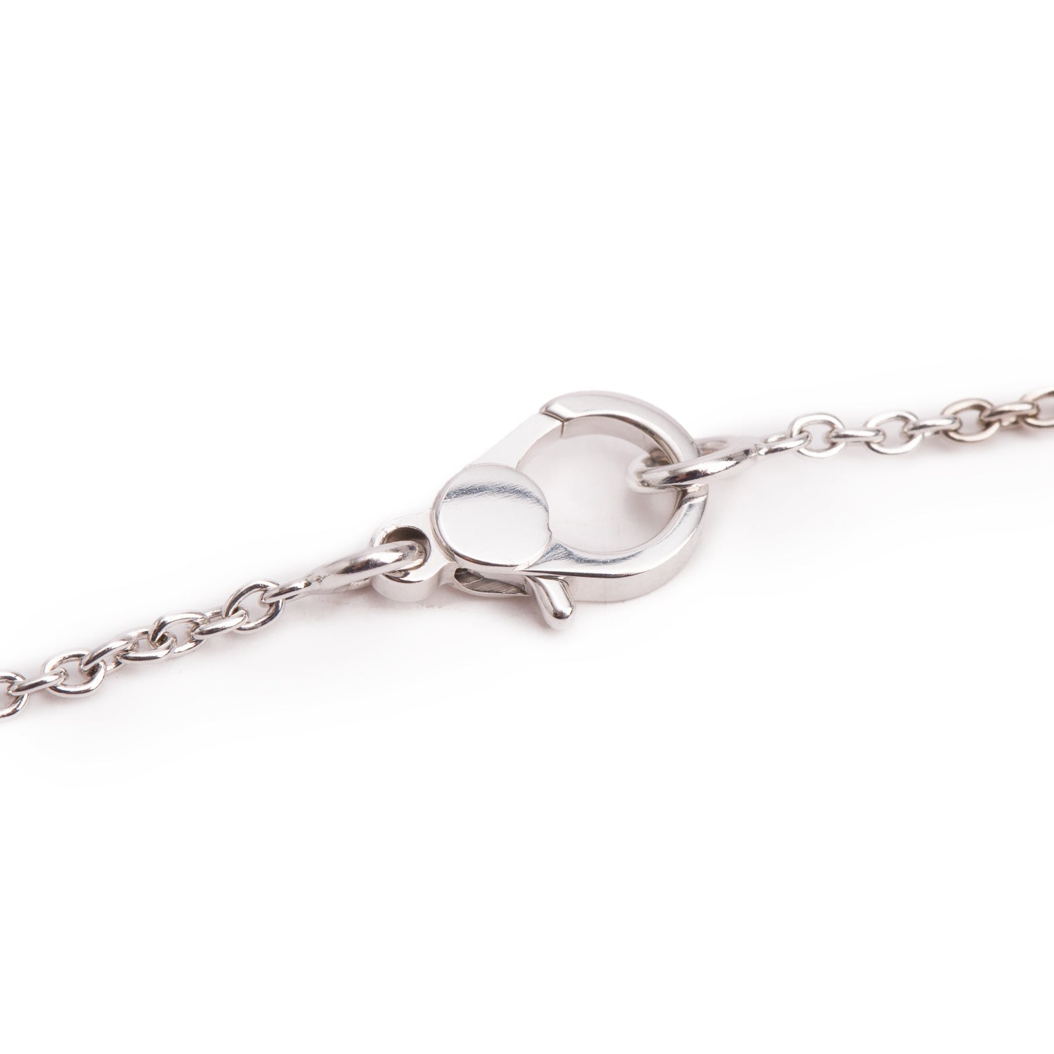 Hermes 18k White Gold Diamond Finesse Pendant Necklace w/ Box