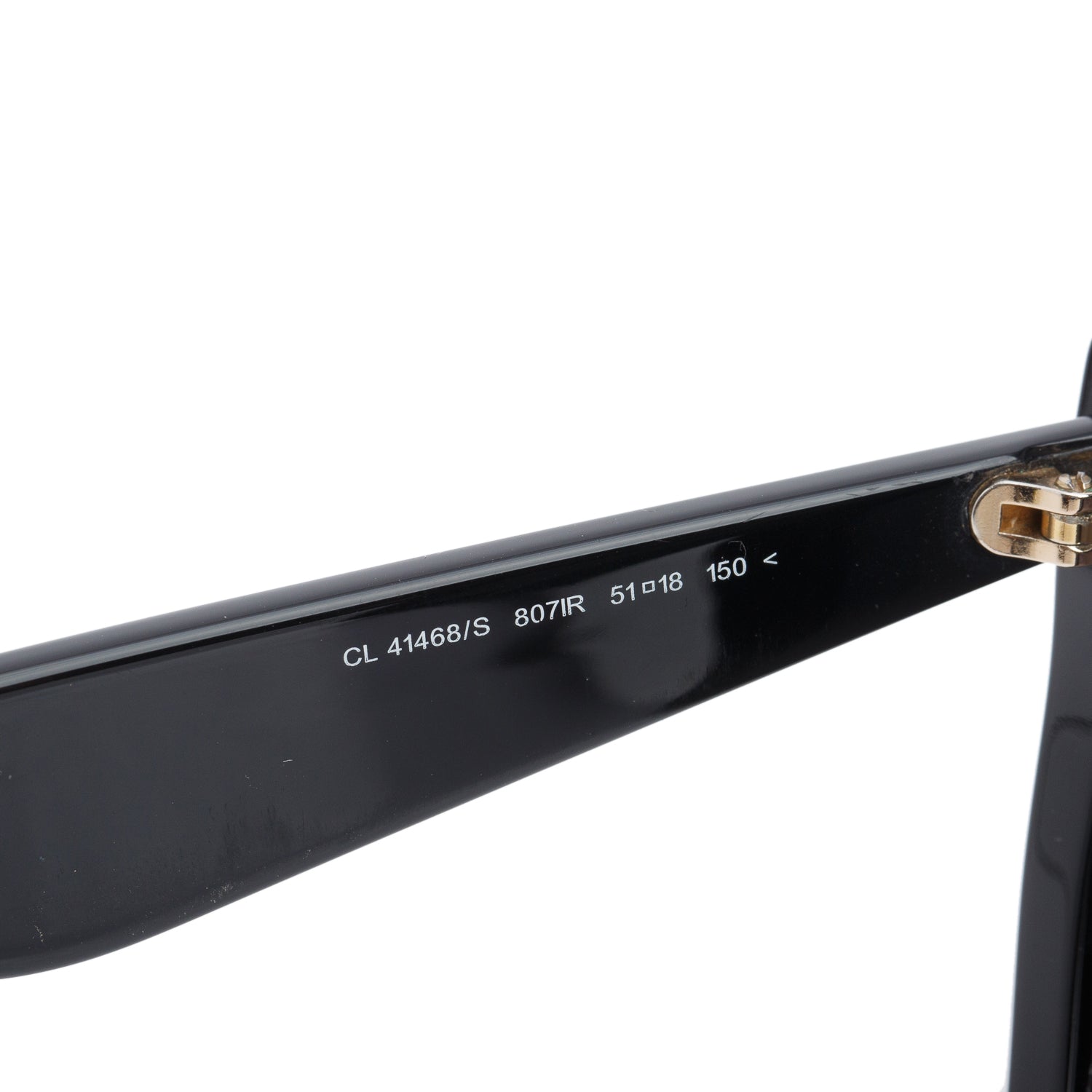 Celine CL 41468/S Black Acetate Cat Eye Sunglasses w/ Case