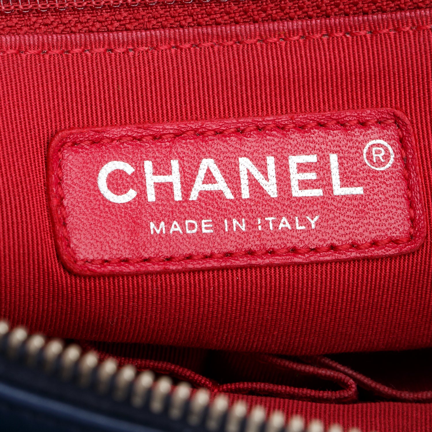 Chanel Blue & Black Aged Calfskin Leather Medium Gabrielle Hobo w/ Box & Authenticity Card