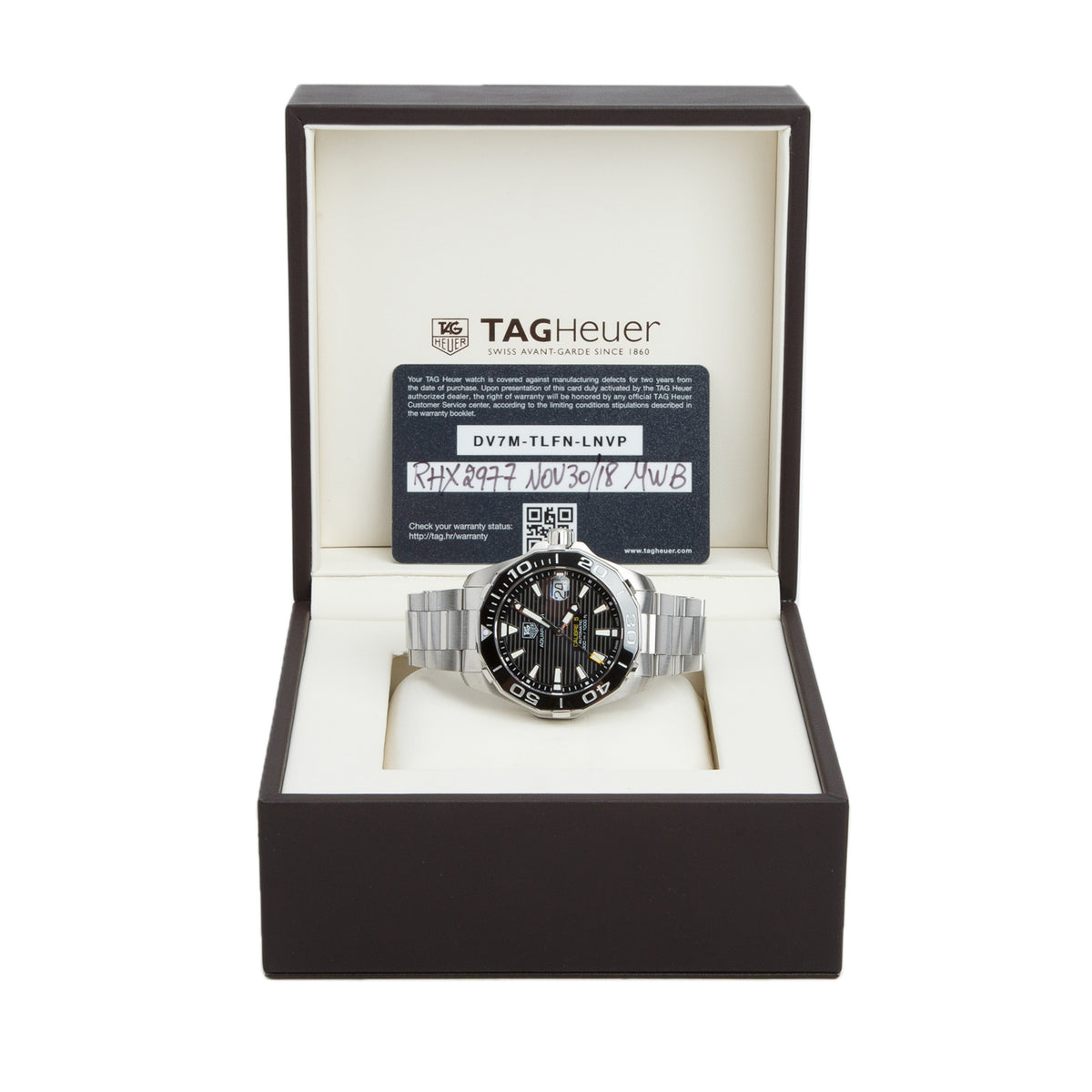 Tag Heuer Stainless Steel Aquaracer Professional 300M 41 MM Calibre 5 Automatic Watch WAY211A-0 w/ Box & Papers