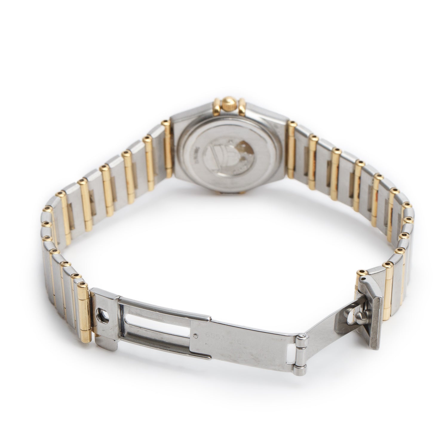 Omega Stainless Steel & 18k Yellow Gold Constellation 22.5 MM Quartz Watch Mother of Pearl Dial