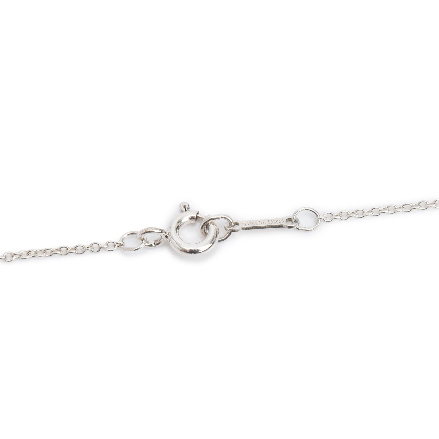 Tiffany & Co. Paloma Picasso Sterling Silver Graffiti Love Pendant Necklace, Size Small