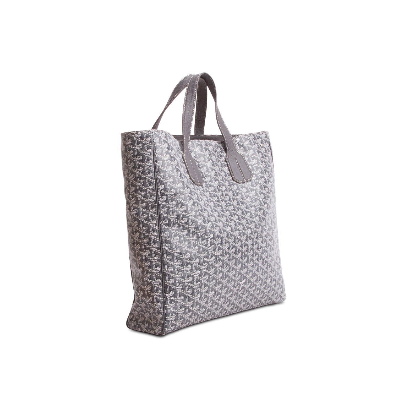 Goyard 2023 Grey Goyardine Voltaire III Tote w/ Strap