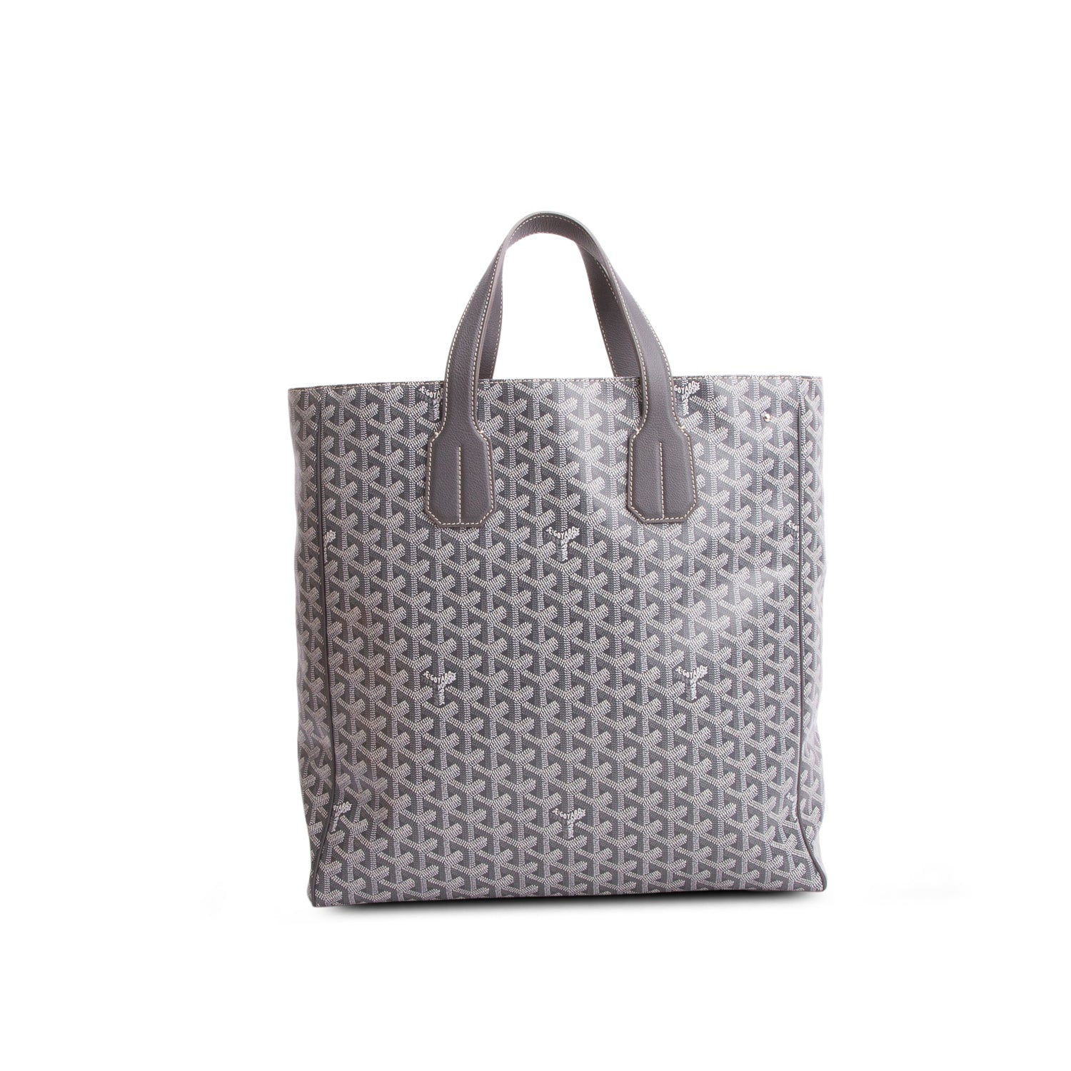 Goyard 2023 Grey Goyardine Voltaire III Tote w/ Strap