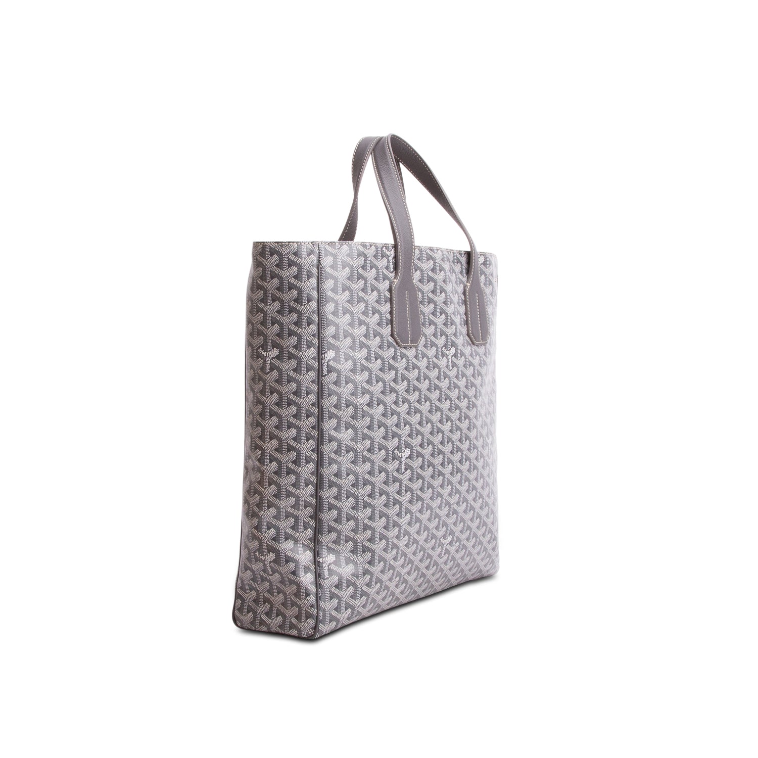 Goyard 2023 Grey Goyardine Voltaire III Tote w/ Strap