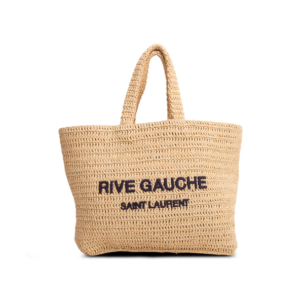 Saint Laurent 2023 Raffia Rive Gauche Tote Bag – OLIVER'S