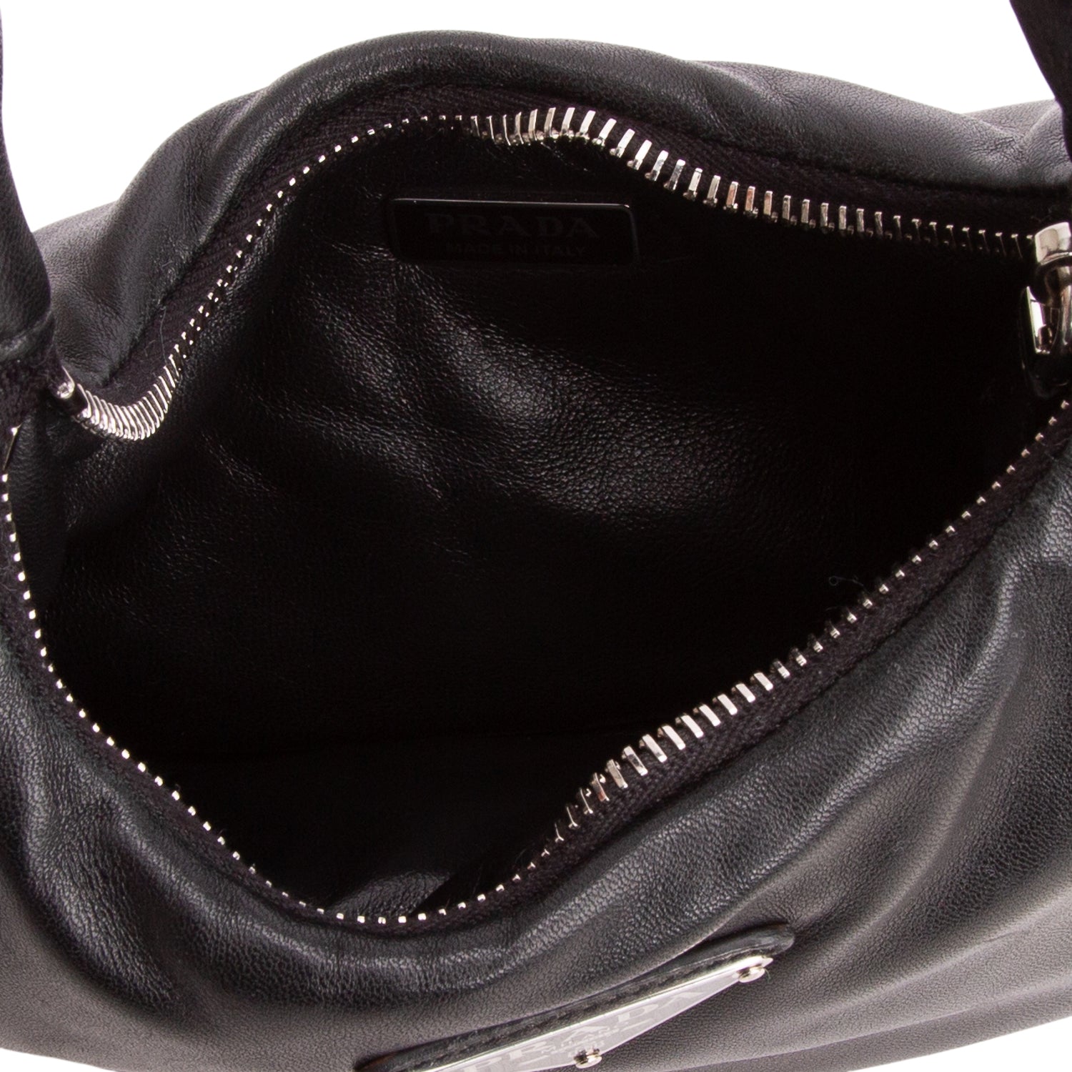 Prada Black Nappa Soft Padded Mini Bag w/ Strap