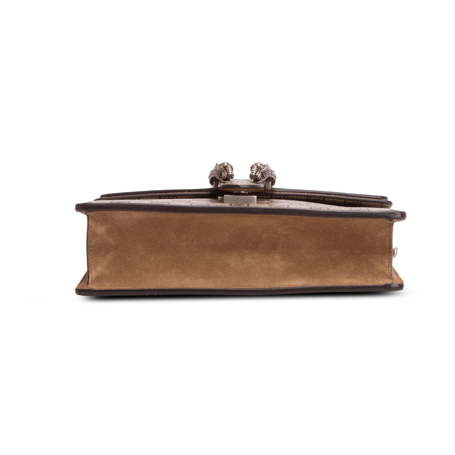 Gucci GG Supreme Monogram Suede Crystal Small Dionysus Shoulder Bag