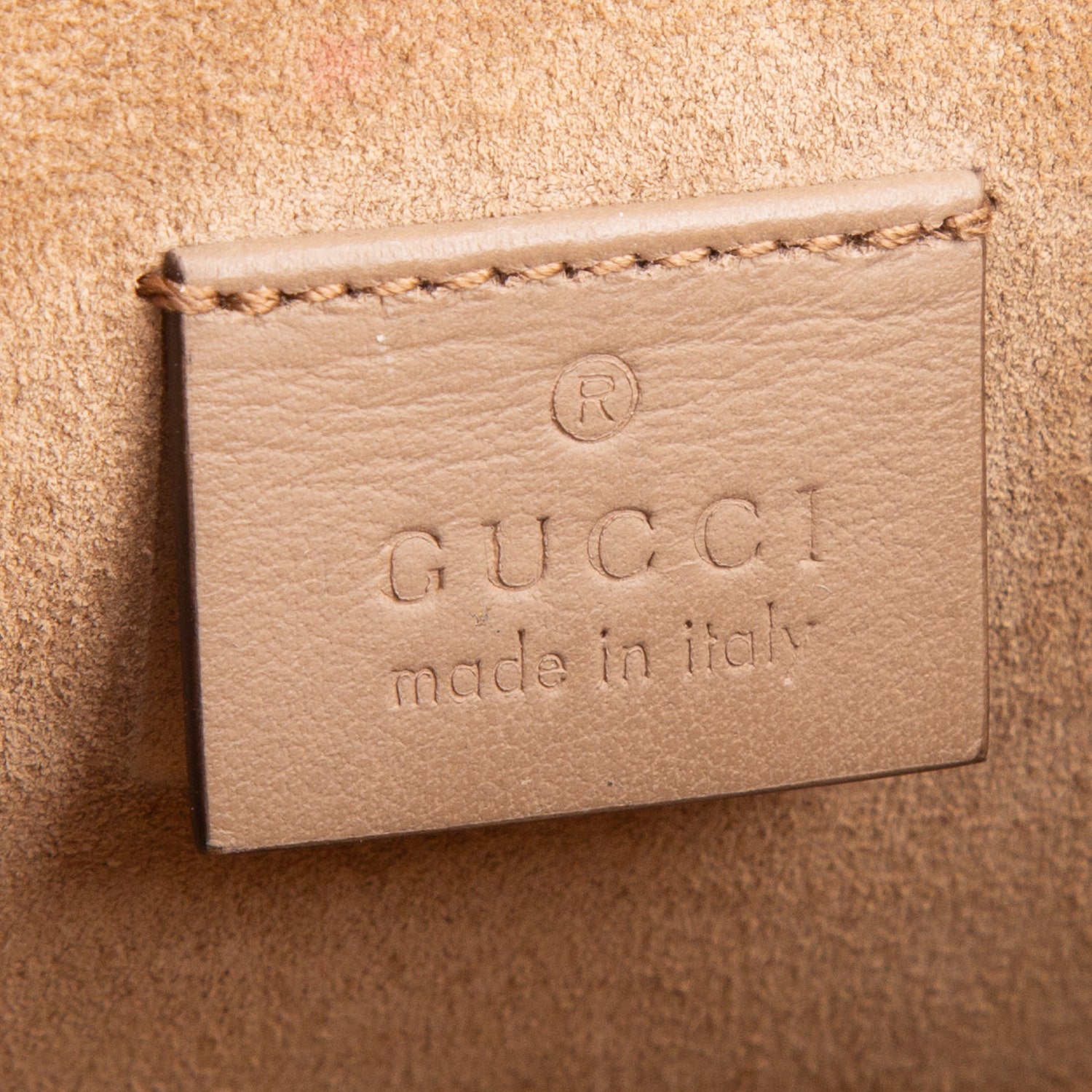 Gucci GG Supreme Monogram Suede Crystal Small Dionysus Shoulder Bag