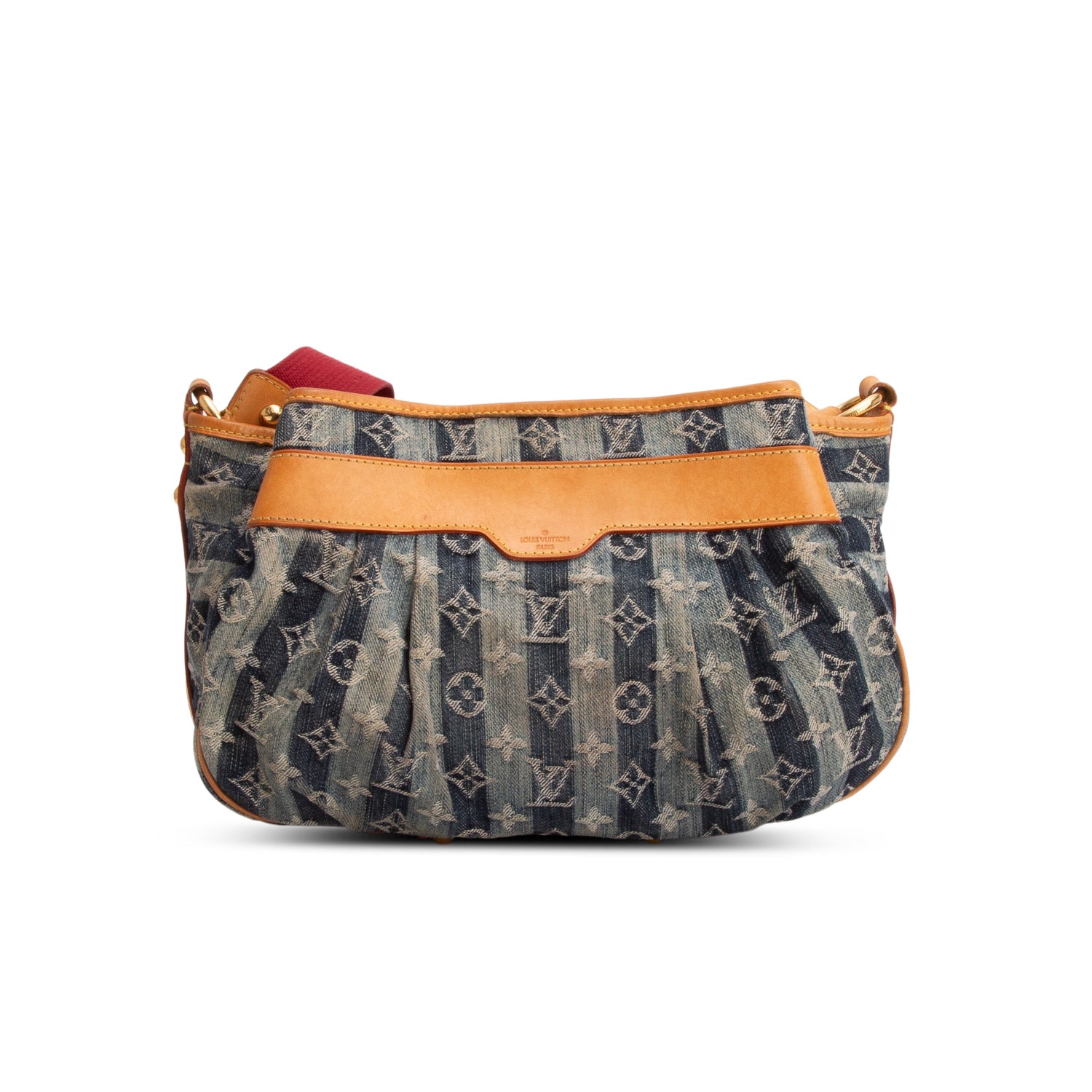 Louis Vuitton Denim Raye Porte Epaule MM