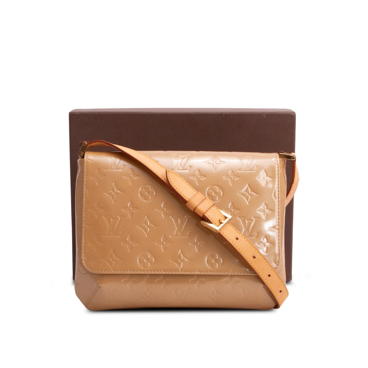 Louis Vuitton Beige Vernis Thomson Street w/ Box