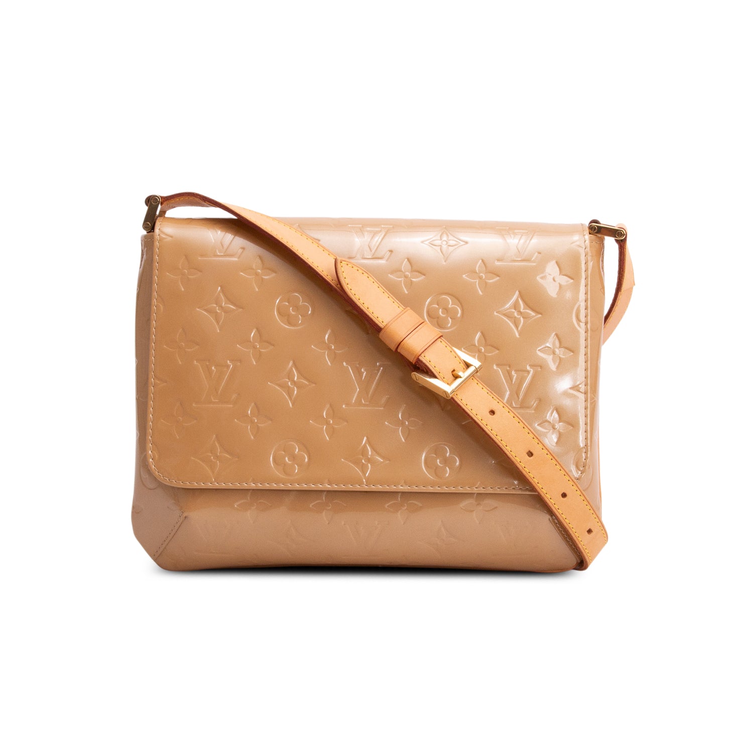Louis Vuitton Beige Vernis Thomson Street w/ Box